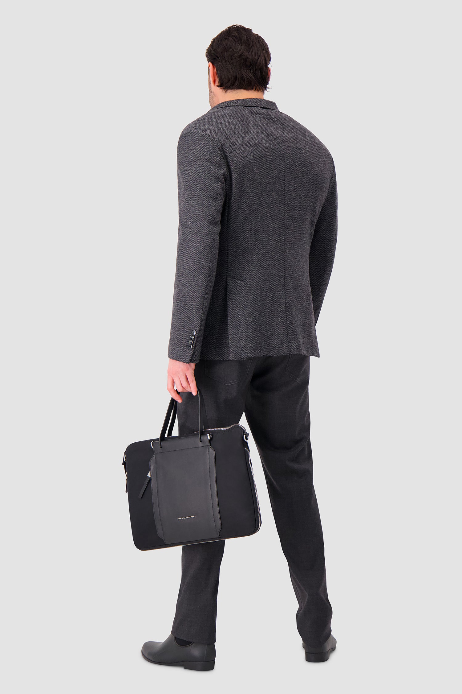 Piquadro Black Slim 15.6" Laptop Bag