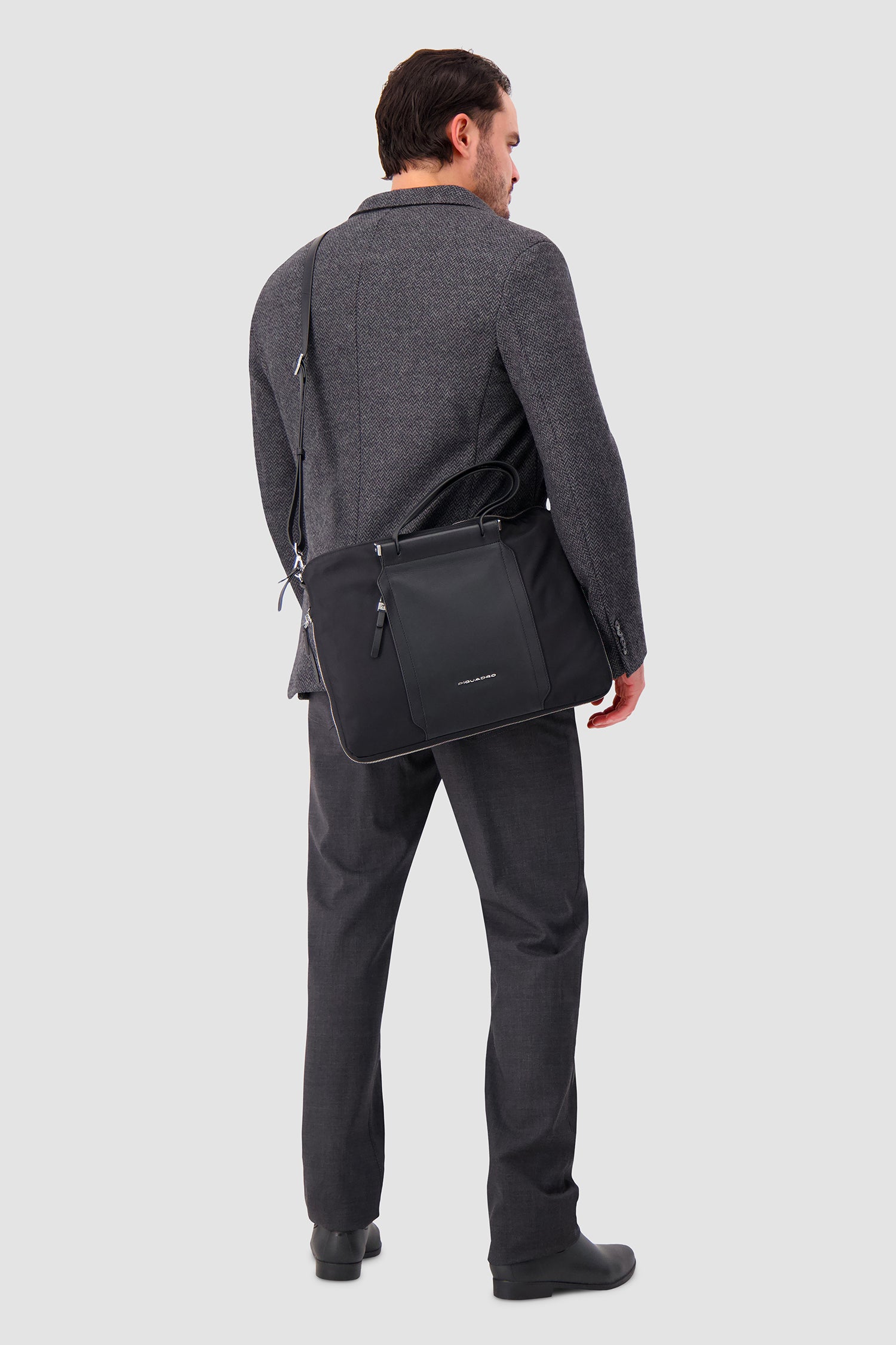 Piquadro Black Slim 15.6" Laptop Bag
