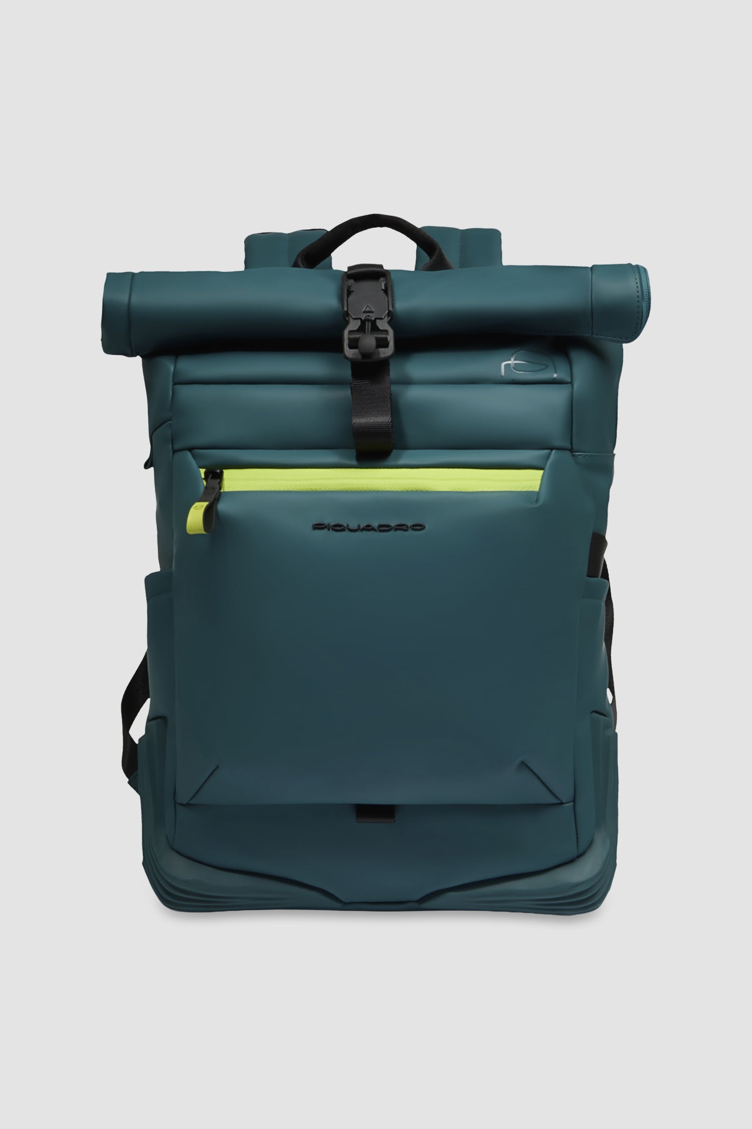 Sac à dos roll-top Piquadro vert sarcelle