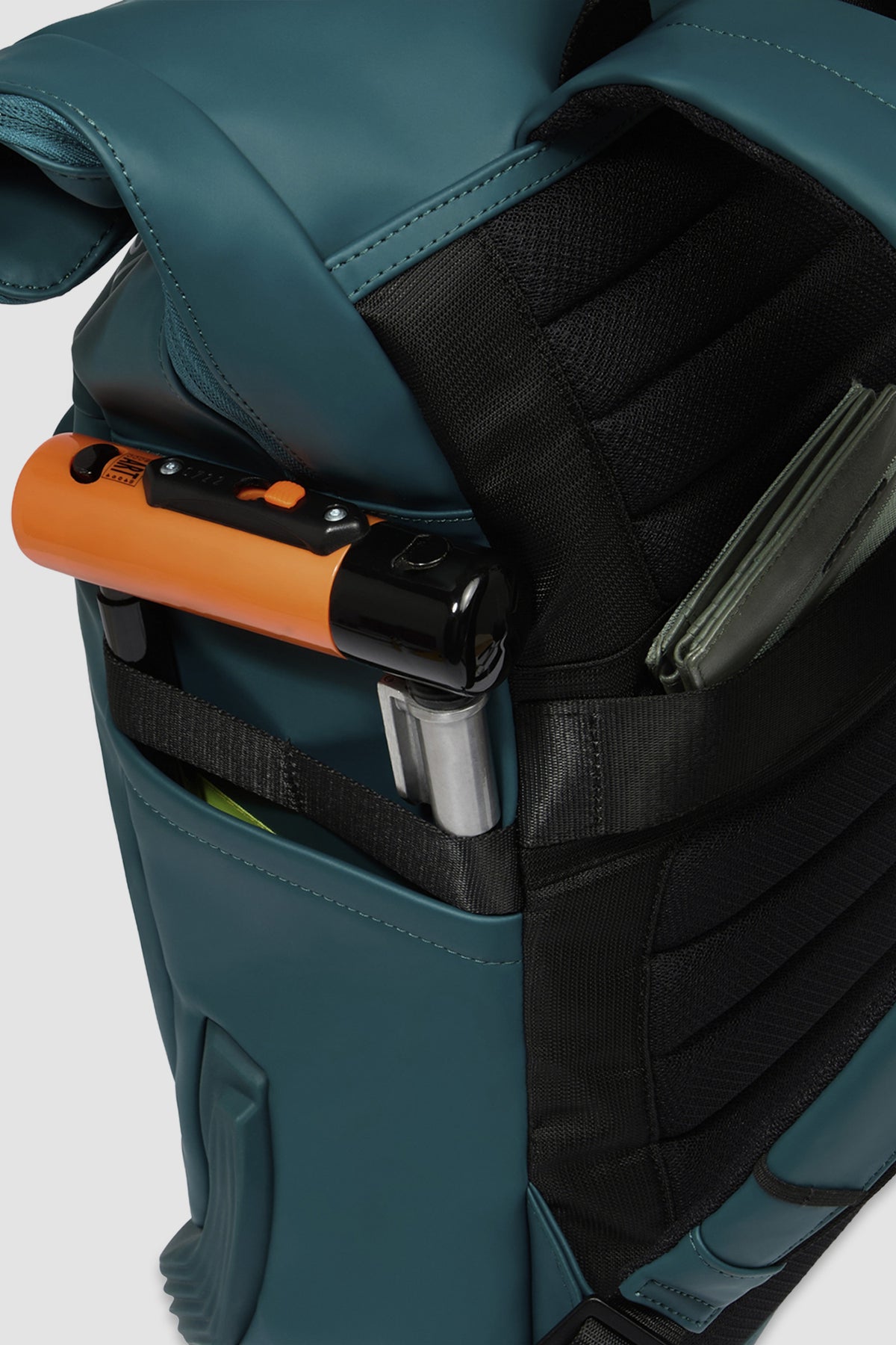 Piquadro Green Roll Top Backpack