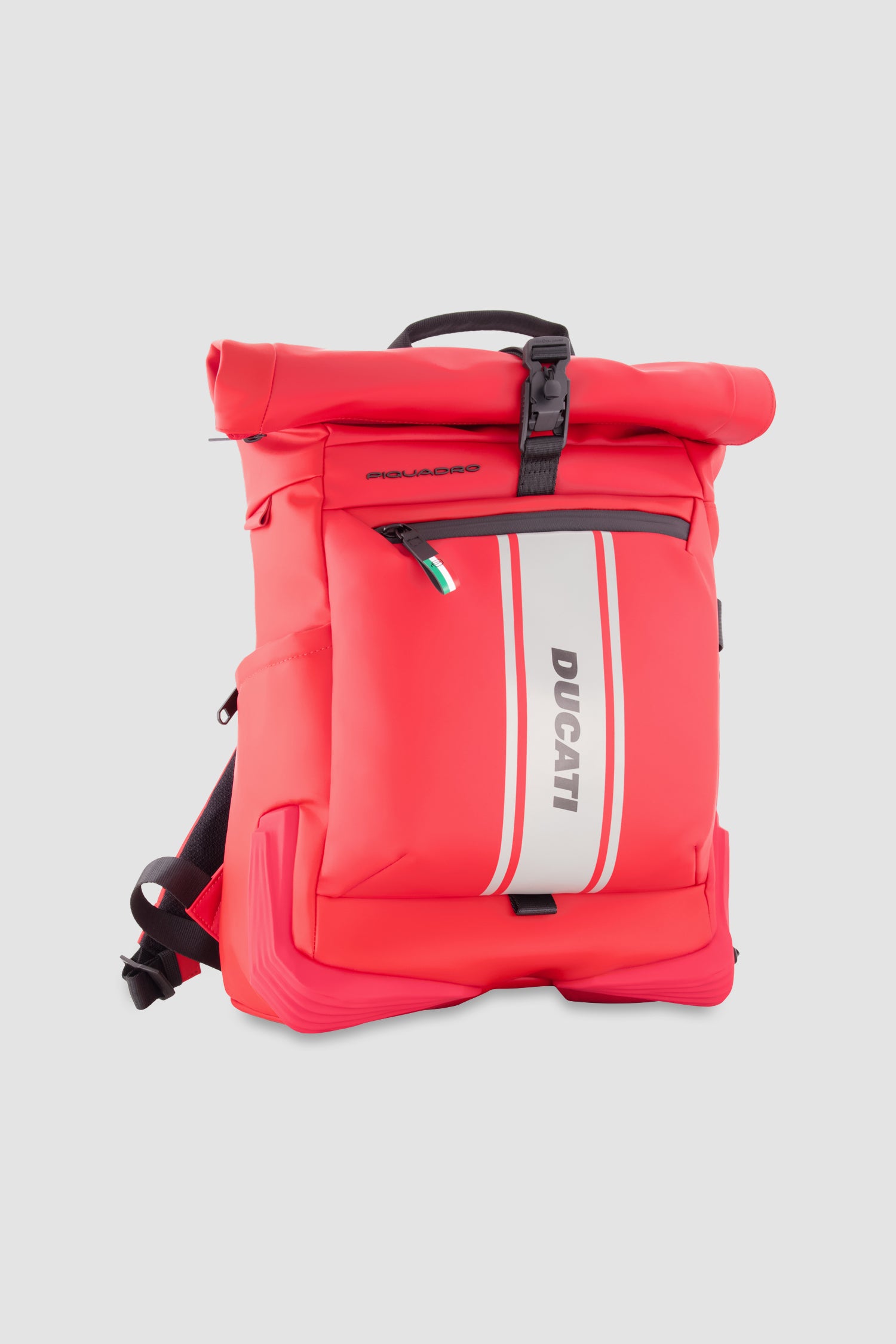 Piquadro x Ducati Red Roll Top Backpack