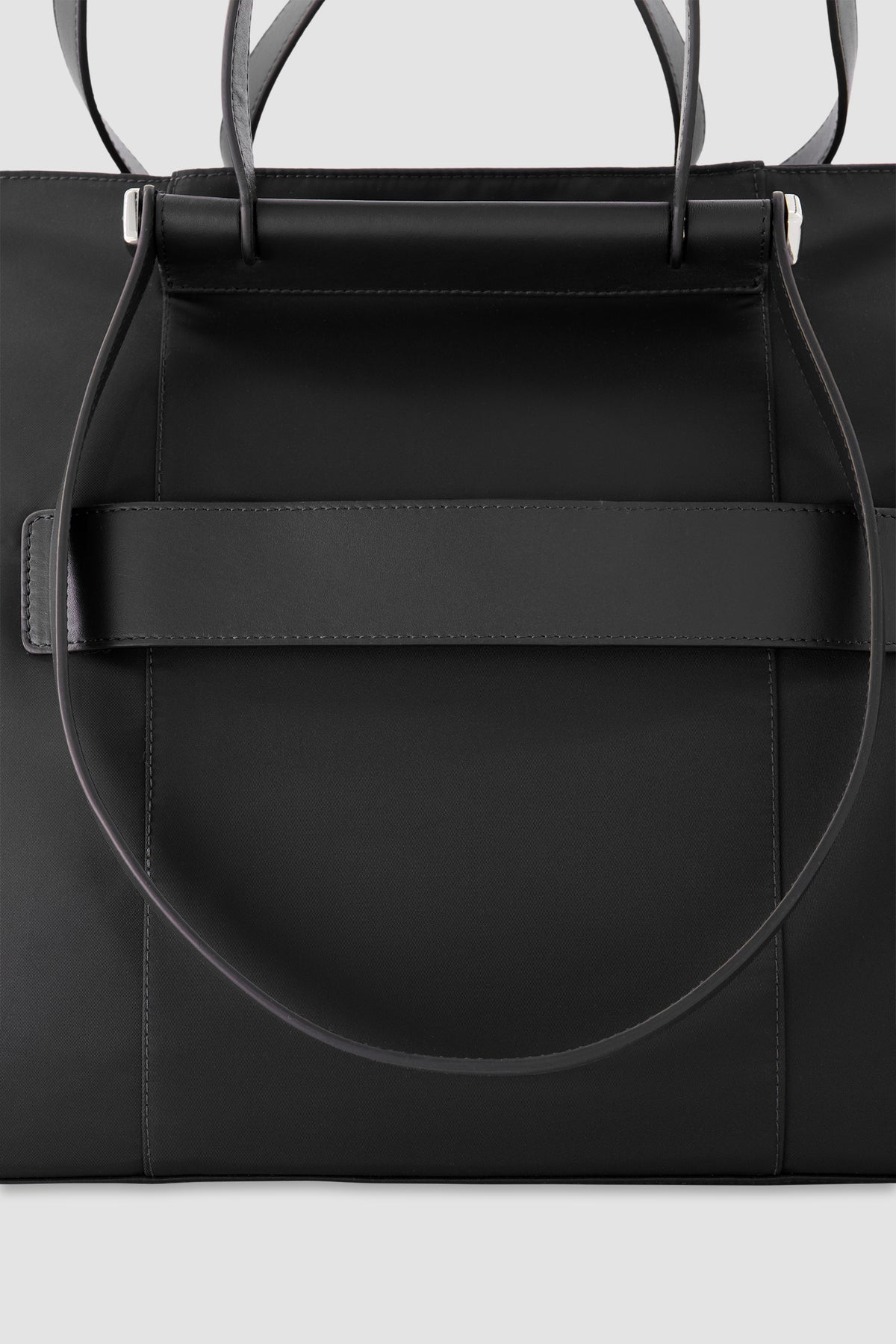 Piquadro Black Laptop Tote Bag