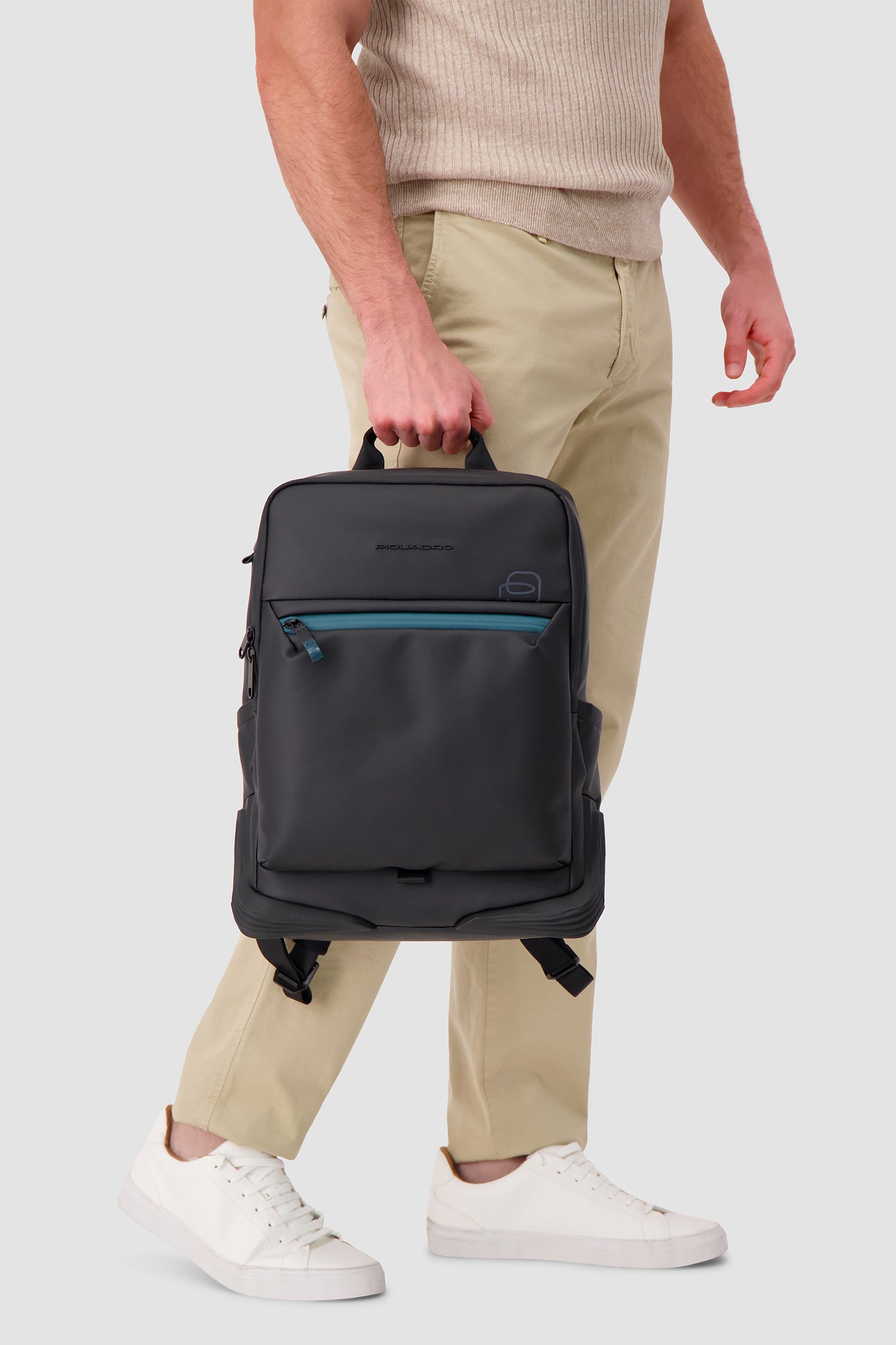 Piquadro Black Laptop Backpack 15.6"