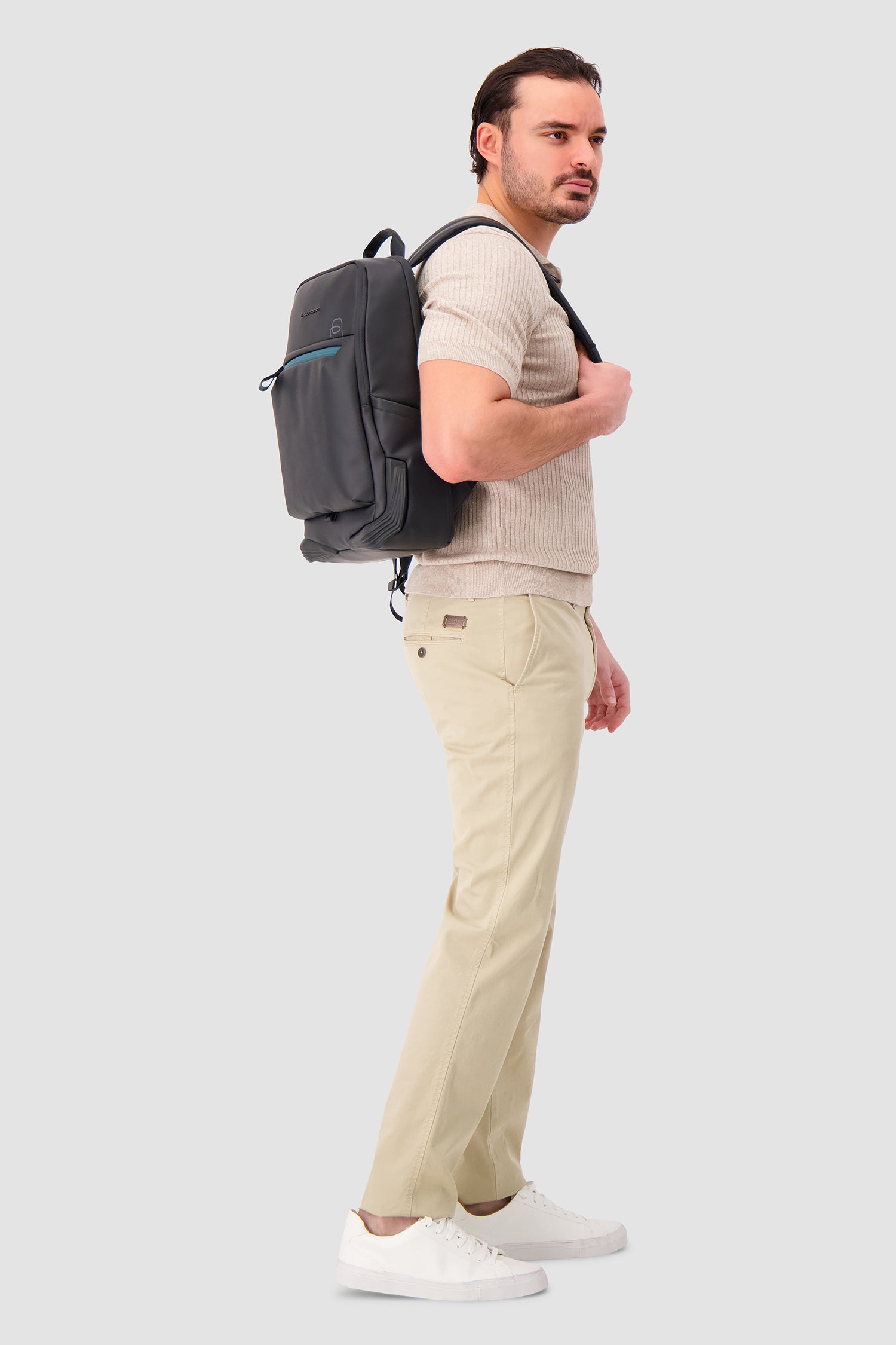 Piquadro Black Laptop Backpack 15.6"