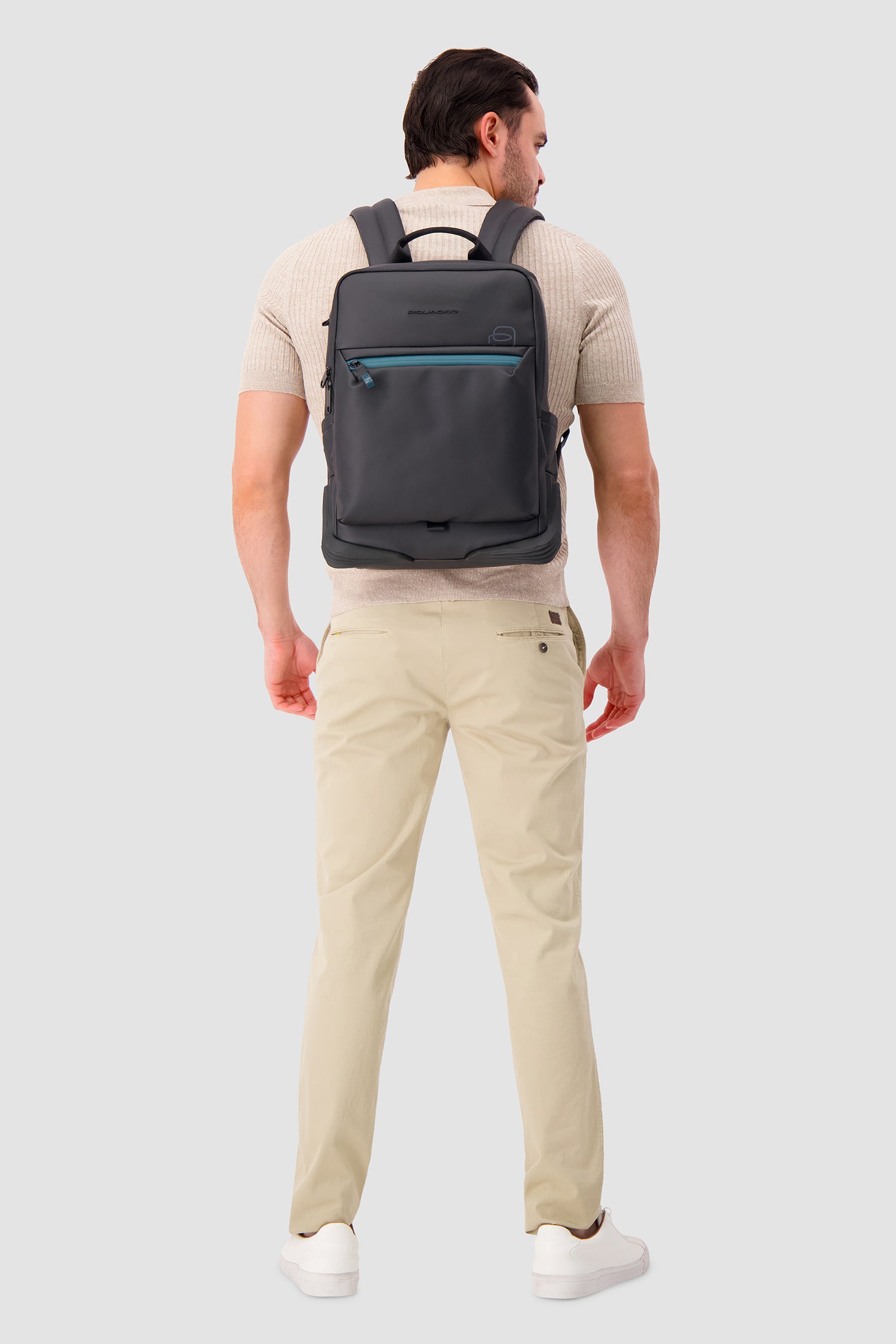 Piquadro Black Laptop Backpack 15.6"