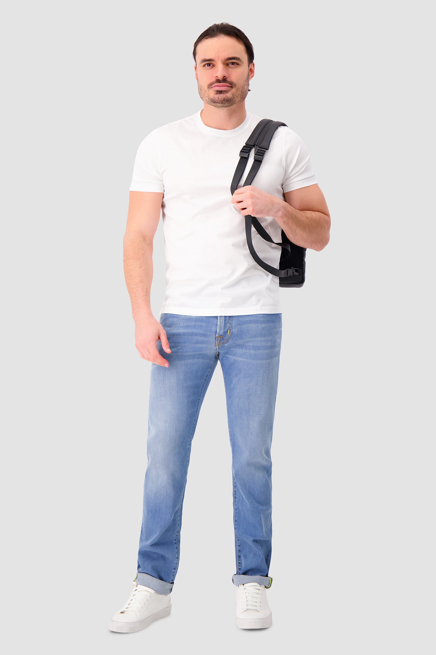 Piquadro x Ducati Black Water Resistant Sling Bag