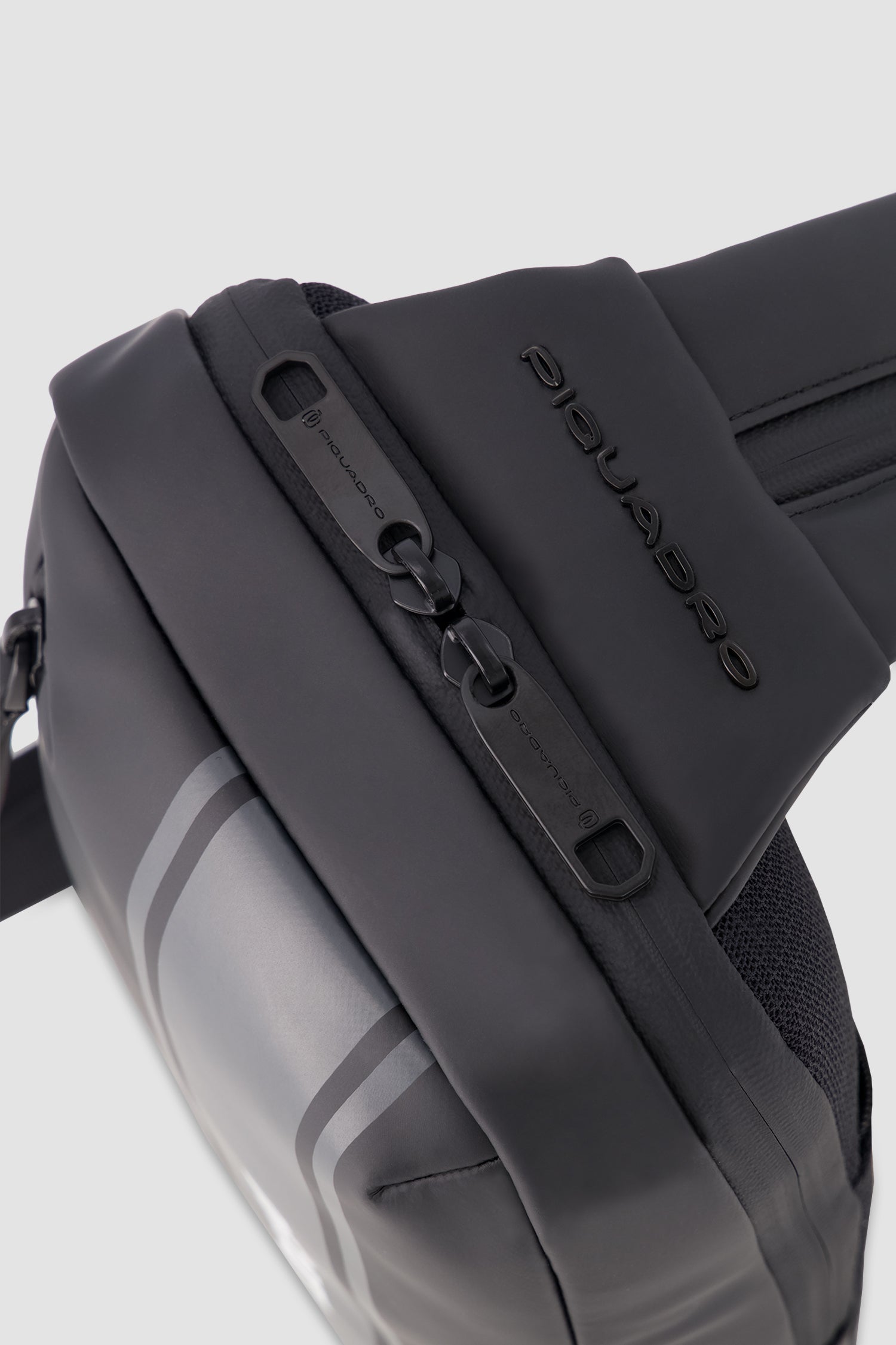 Piquadro x Ducati Black Water Resistant Sling Bag