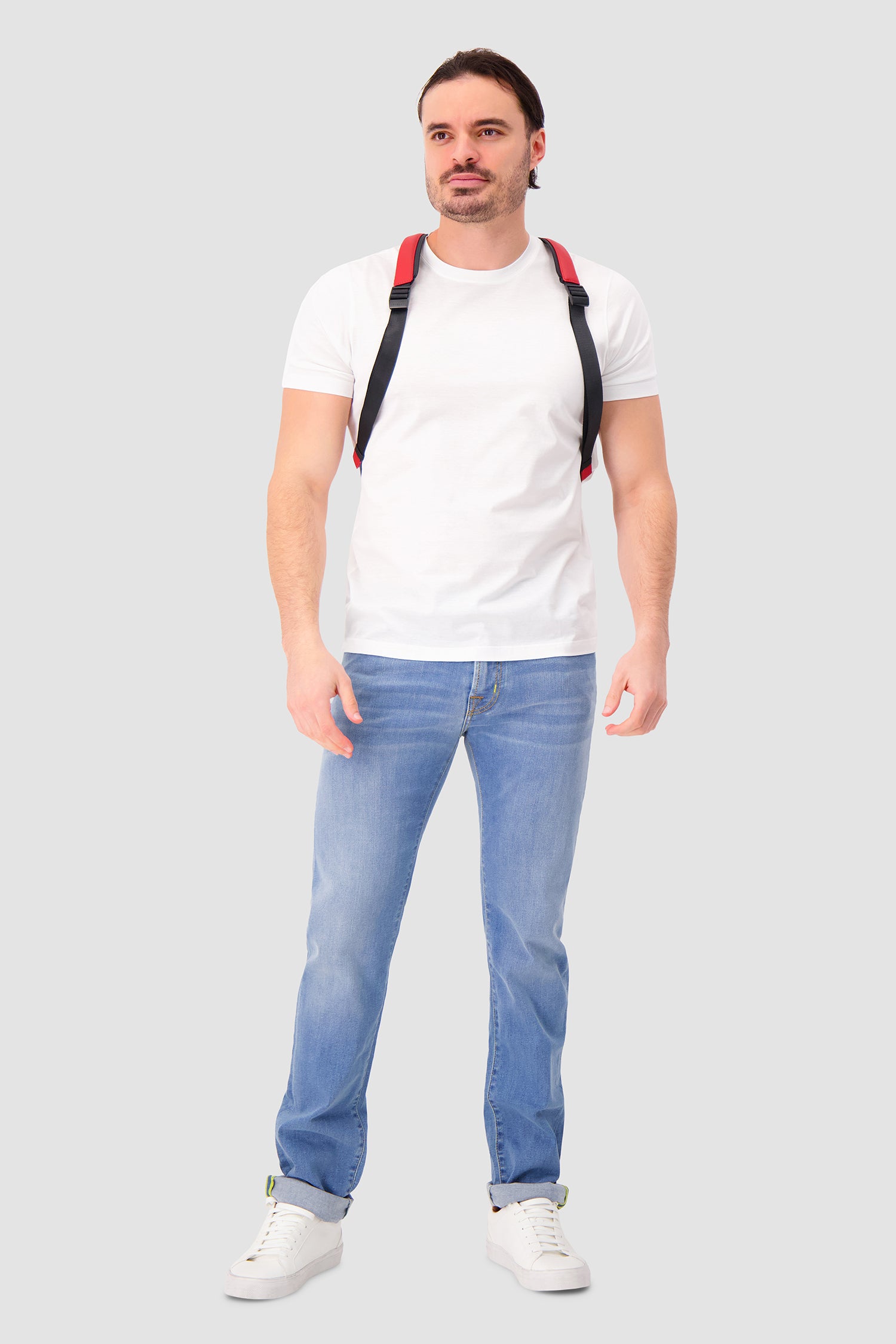 Piquadro x Ducati Red Water Resistant Sling Bag