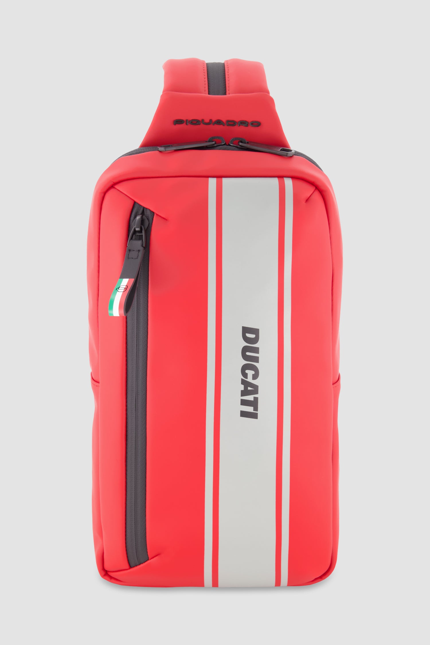 Piquadro x Ducati Red Water Resistant Sling Bag