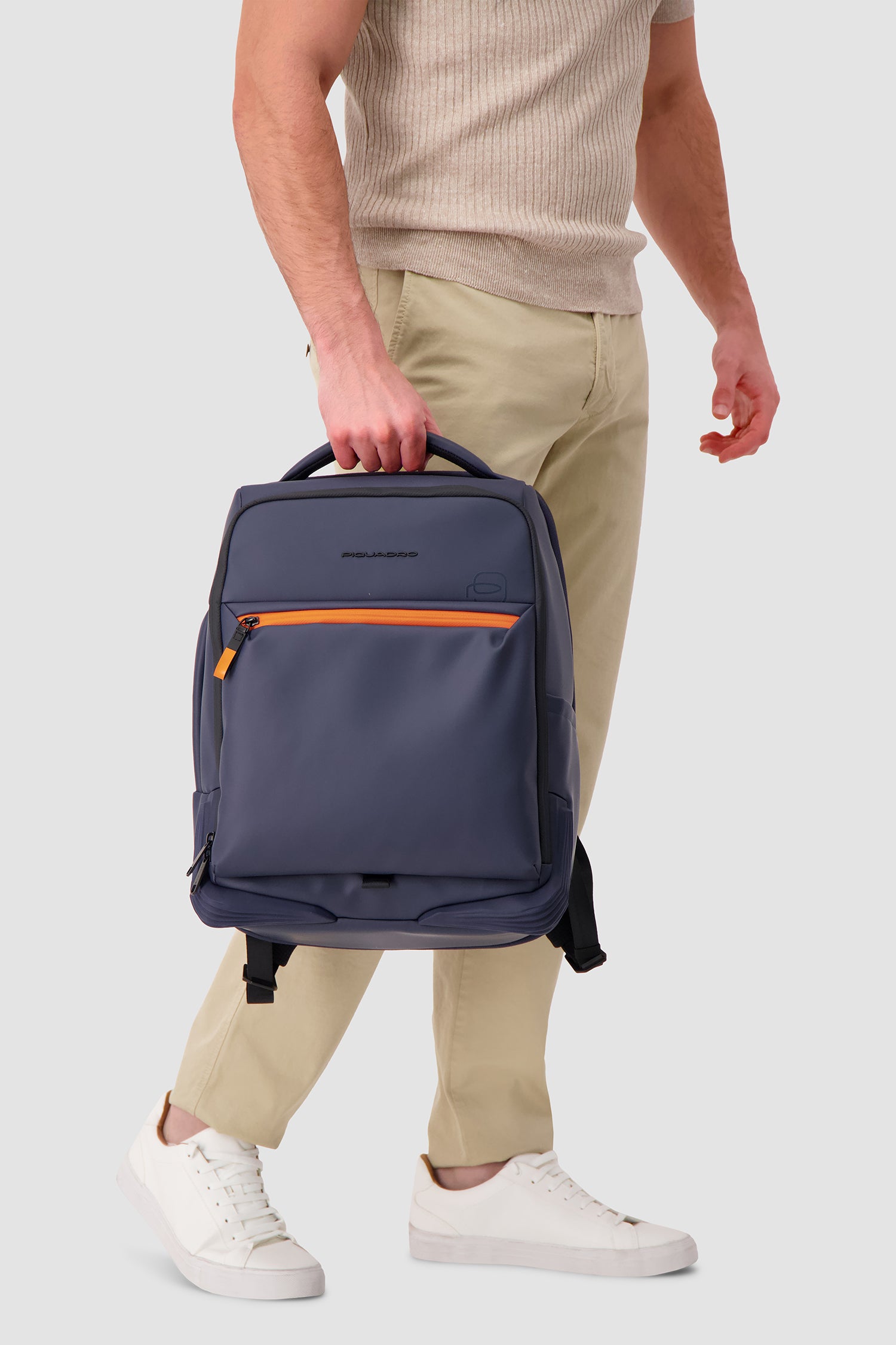 Piquadro Navy Travel Laptop Backpack