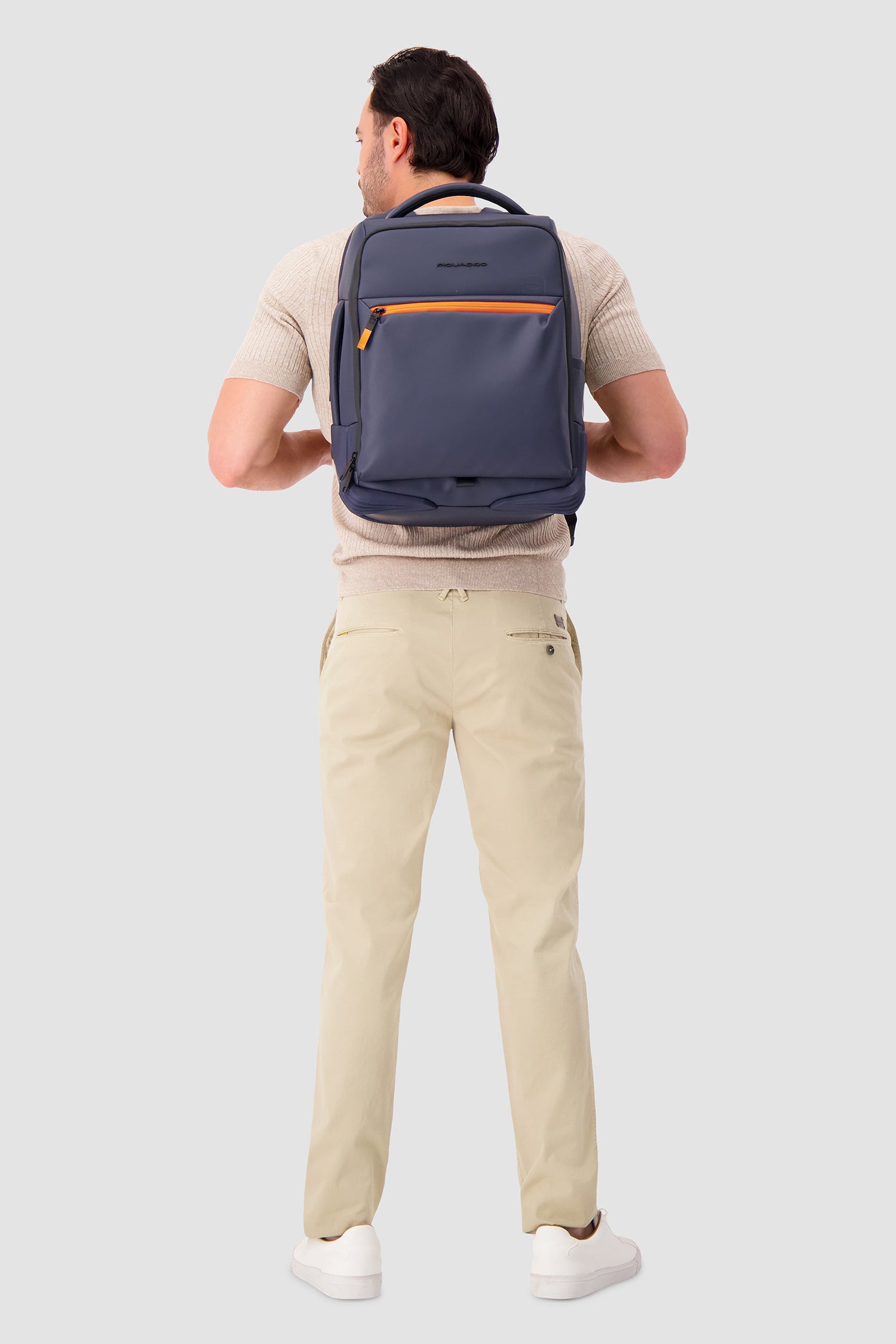 Piquadro Navy Travel Laptop Backpack