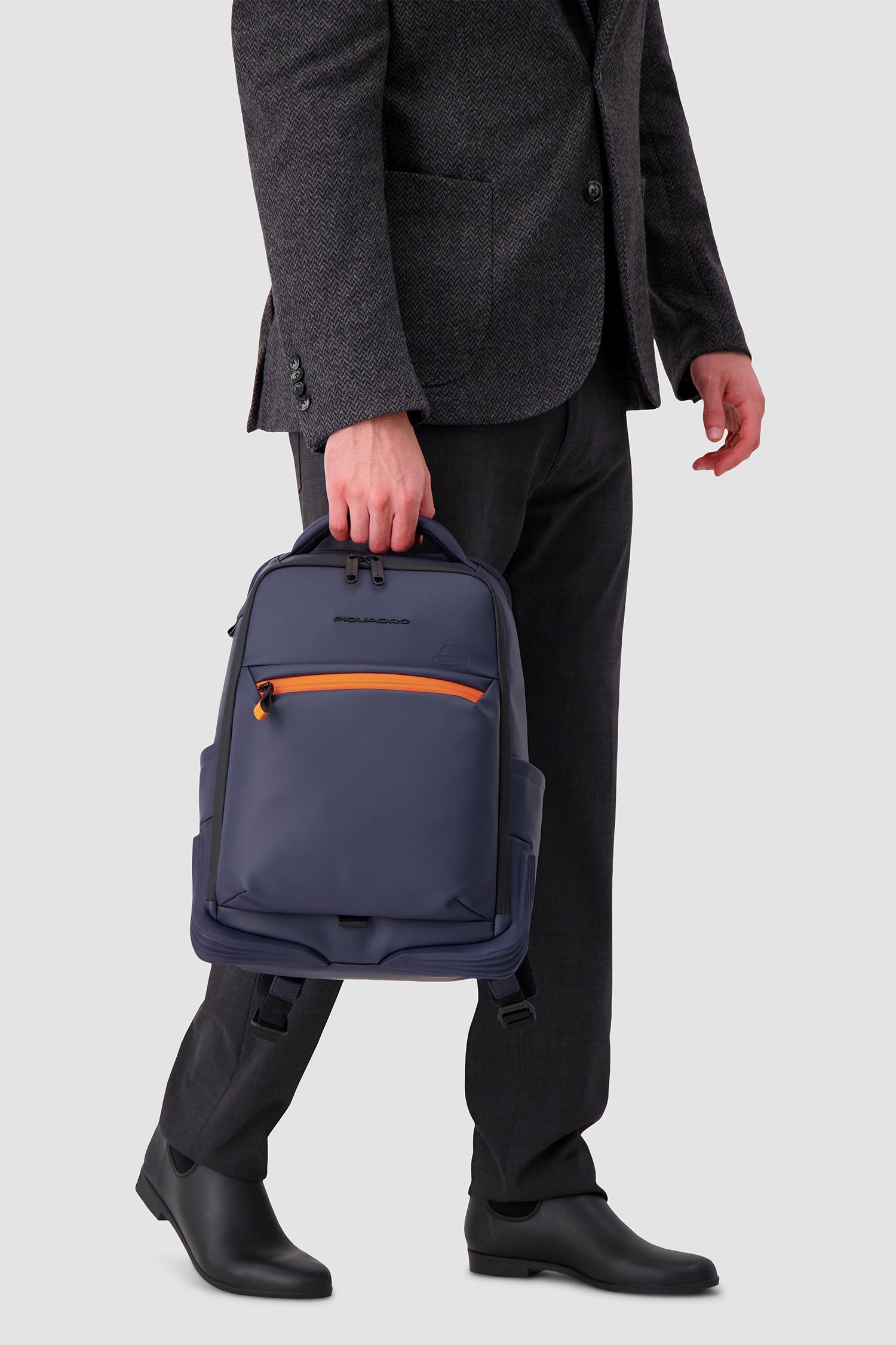 Piquadro Navy Travel Laptop Backpack