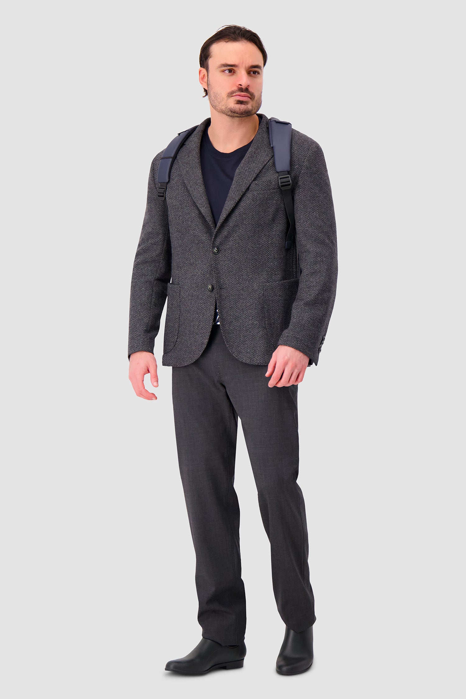 Piquadro Navy Travel Laptop Backpack