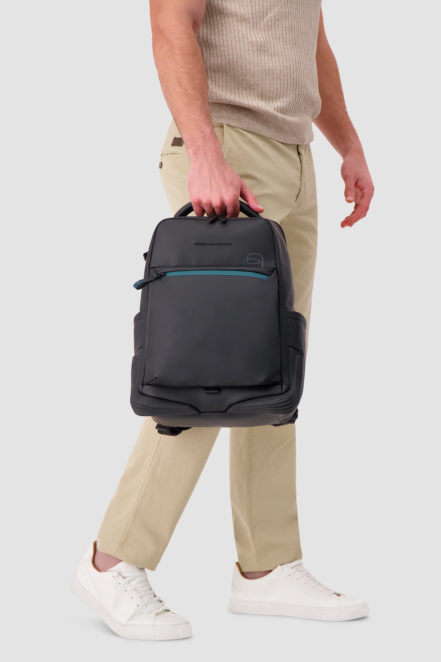 Piquadro Black Travel Laptop Backpack