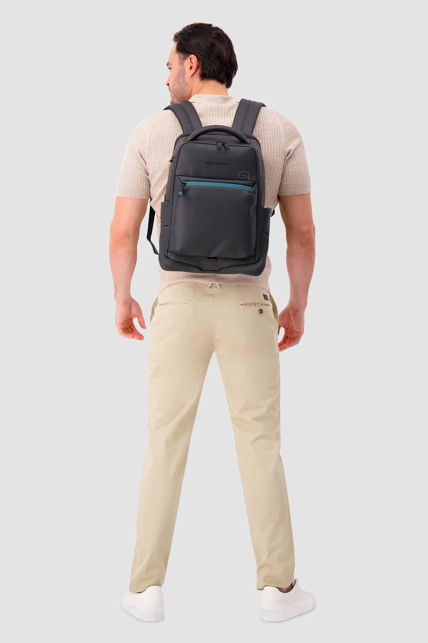 Piquadro Black Travel Laptop Backpack