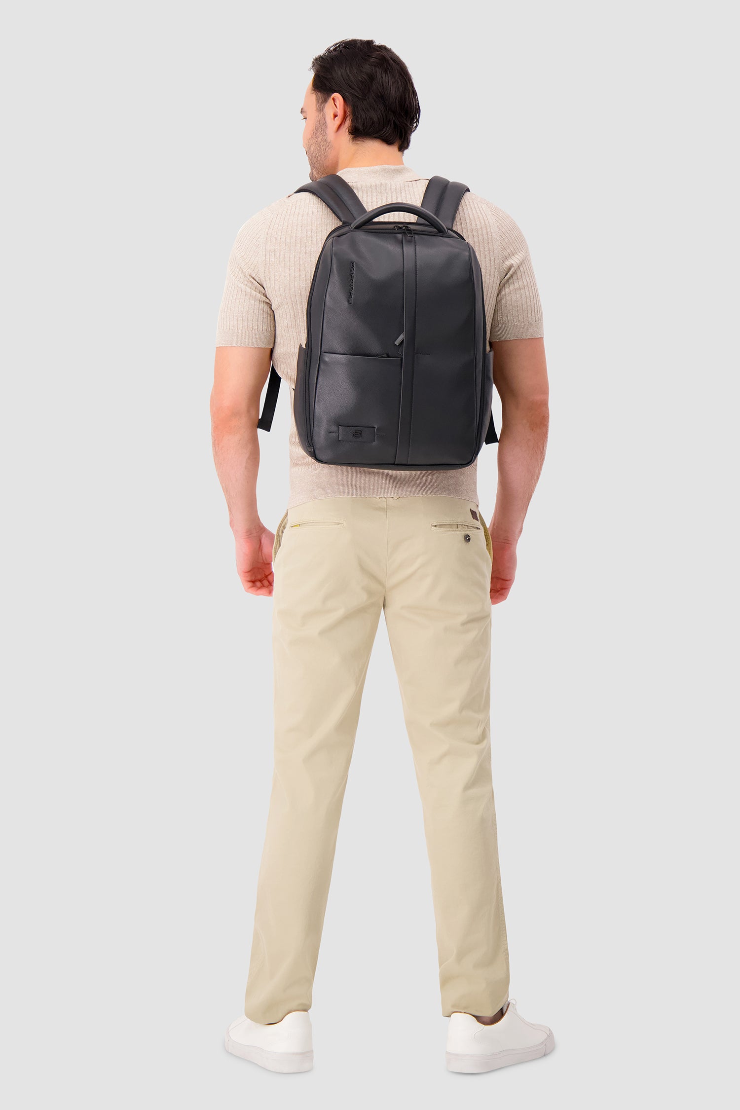 Piquadro Black Laptop Backpack 15.6"