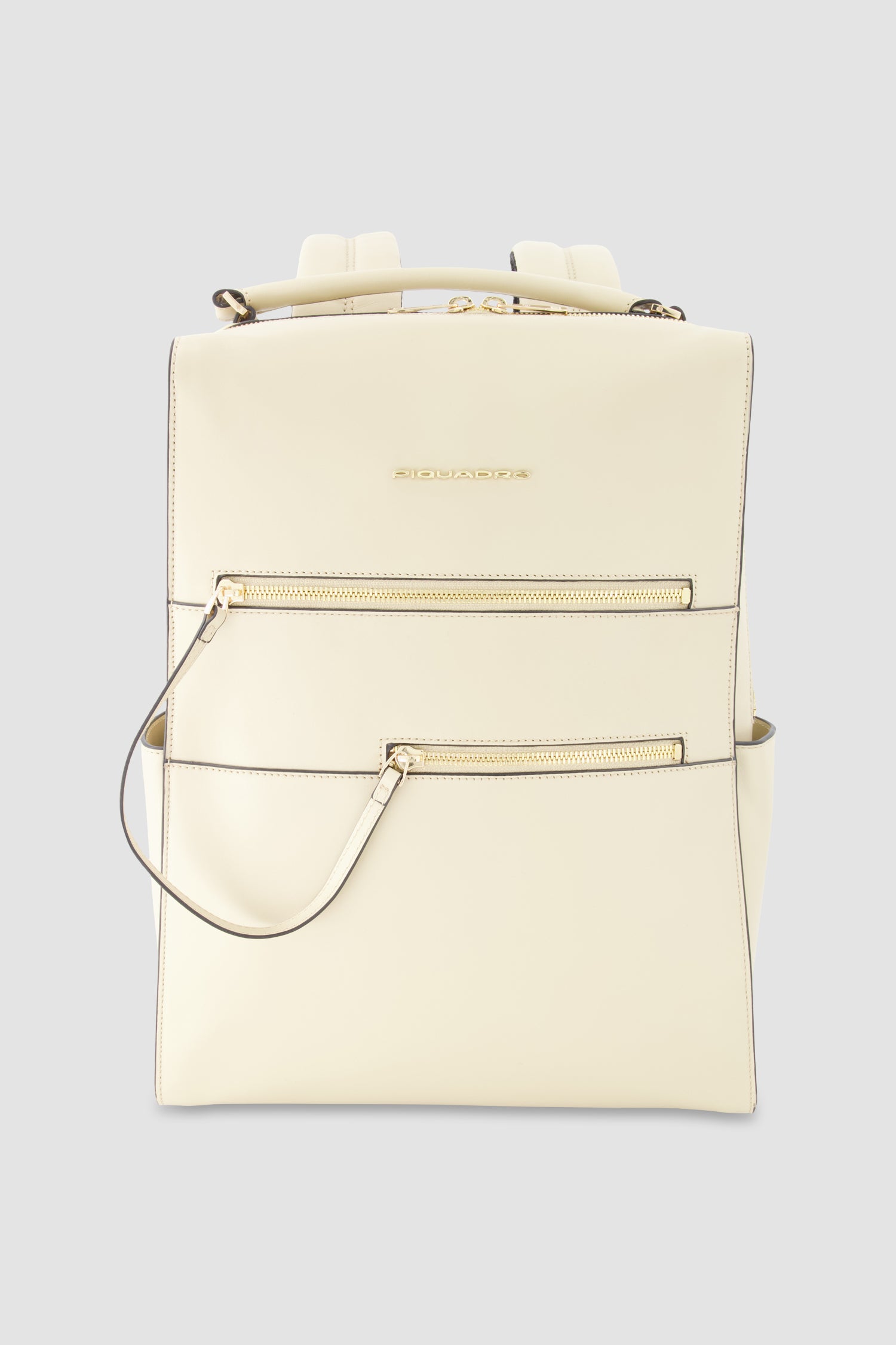 Piquadro Beige Laptop Backpack 14"