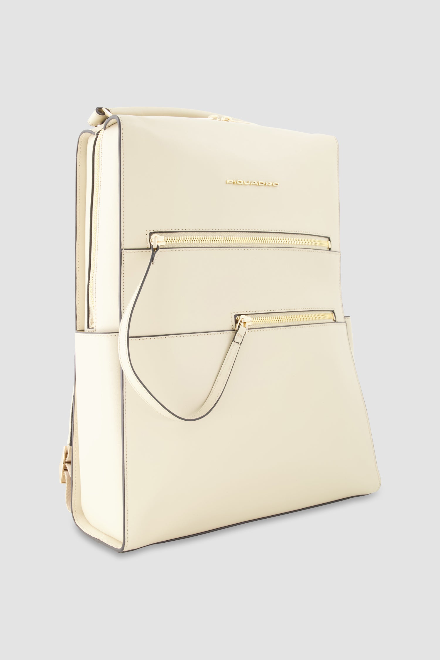 Piquadro Beige Laptop Backpack 14"