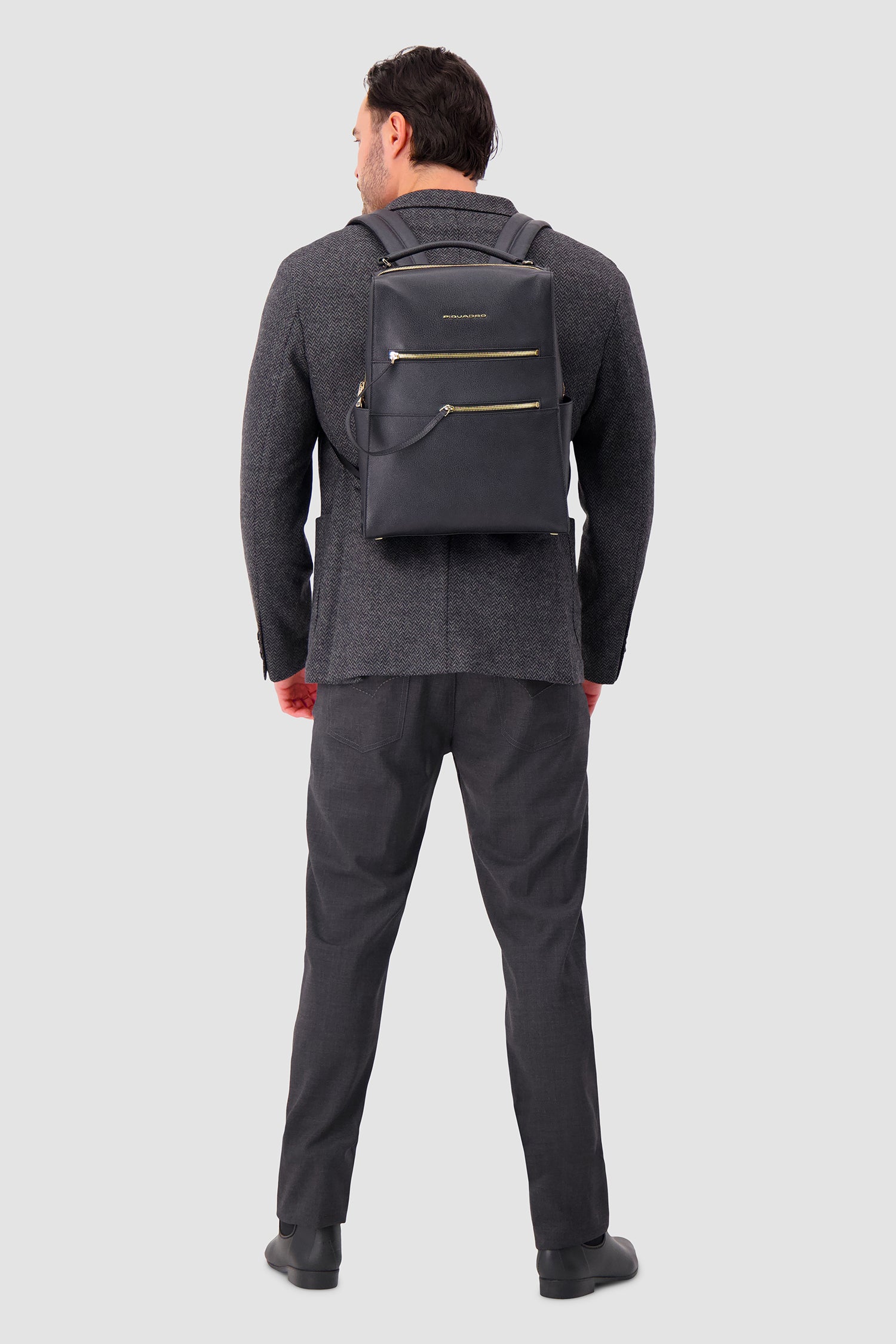 Piquadro Black Laptop Backpack 14"