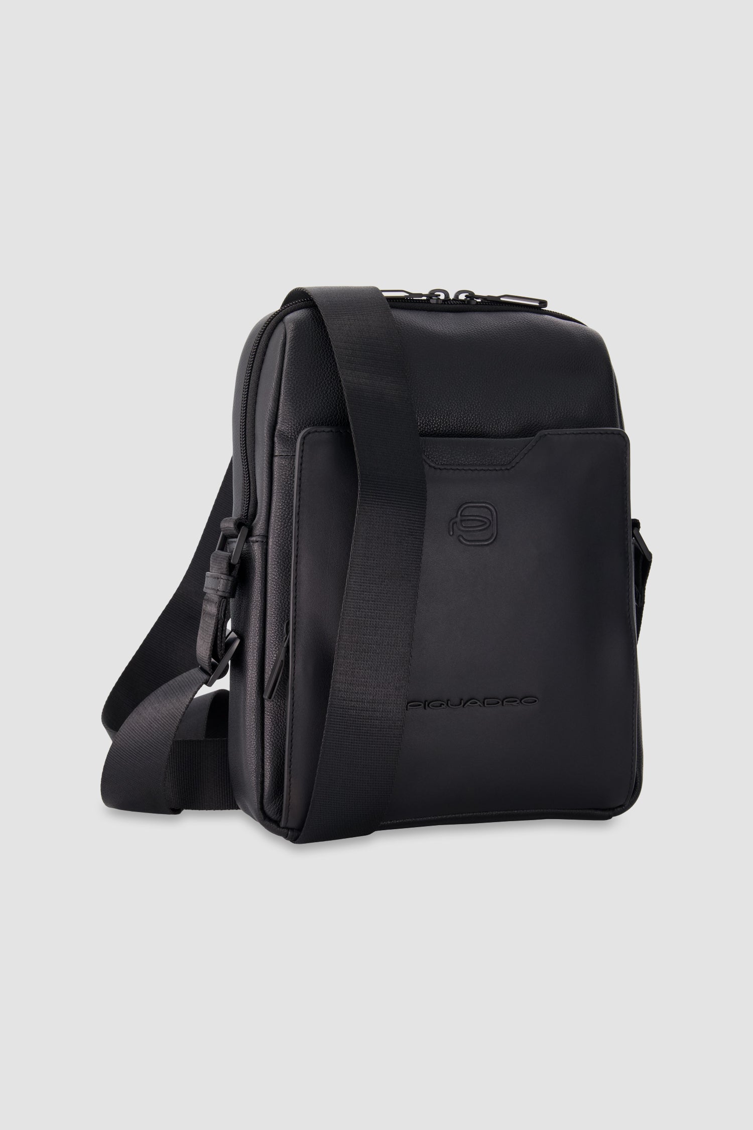 Piquadro Black Crossbody iPad Bag
