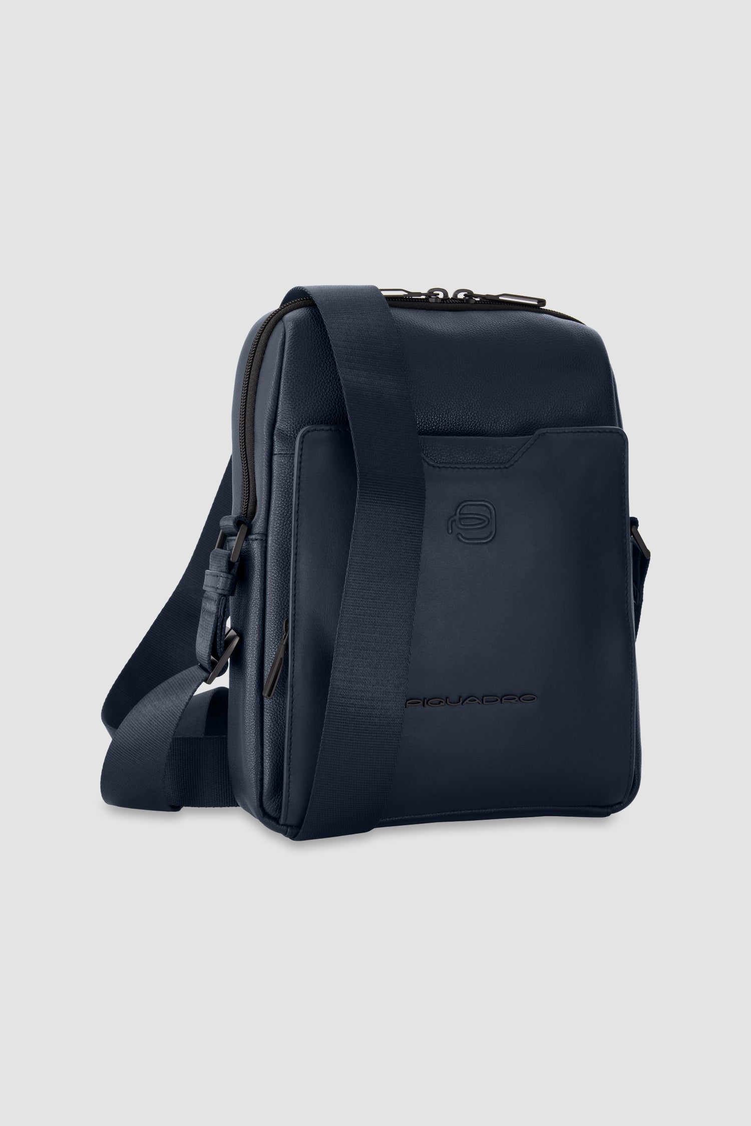Piquadro Blue Crossbody iPad Bag