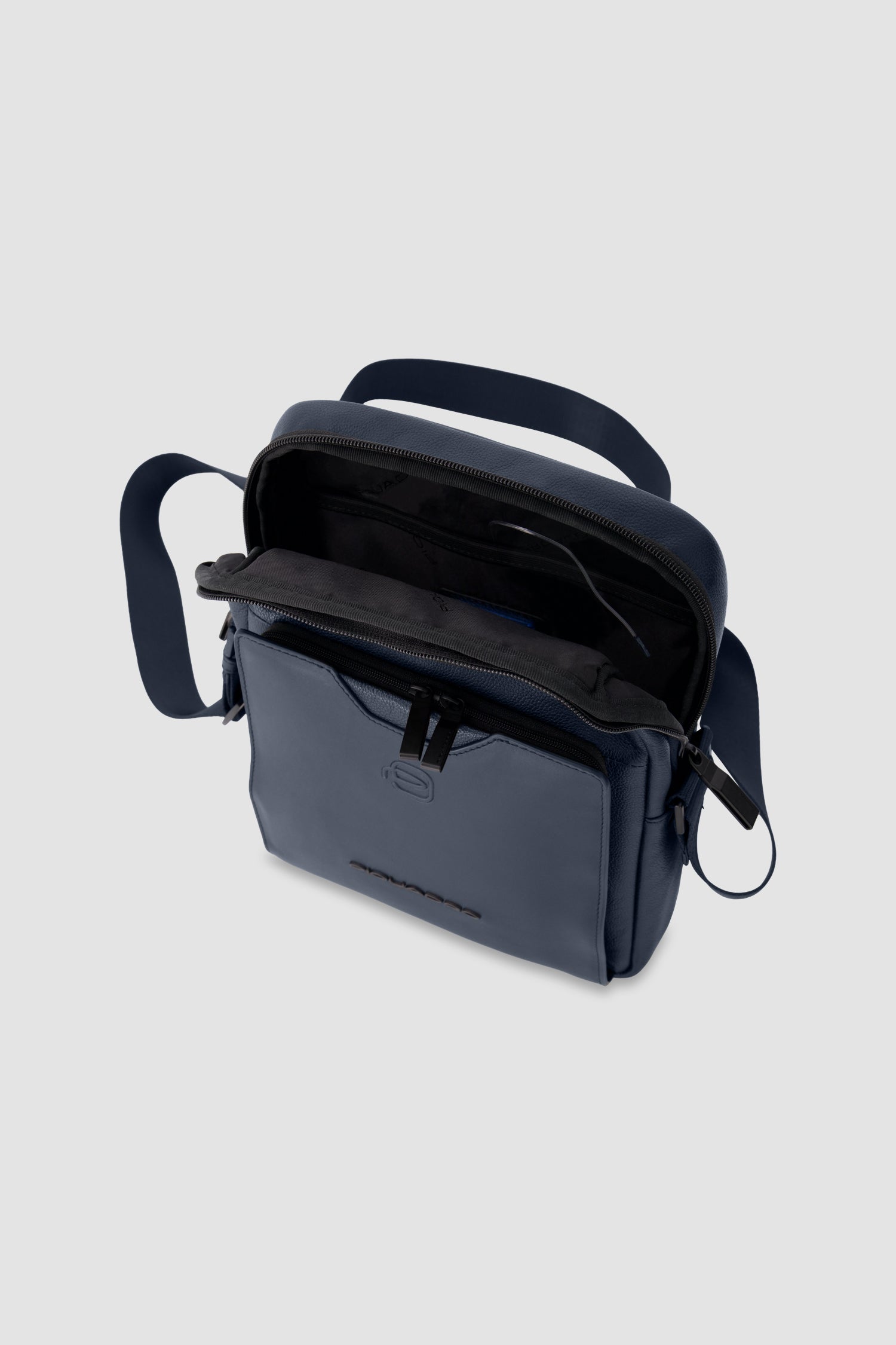 Piquadro Blue Crossbody iPad Bag