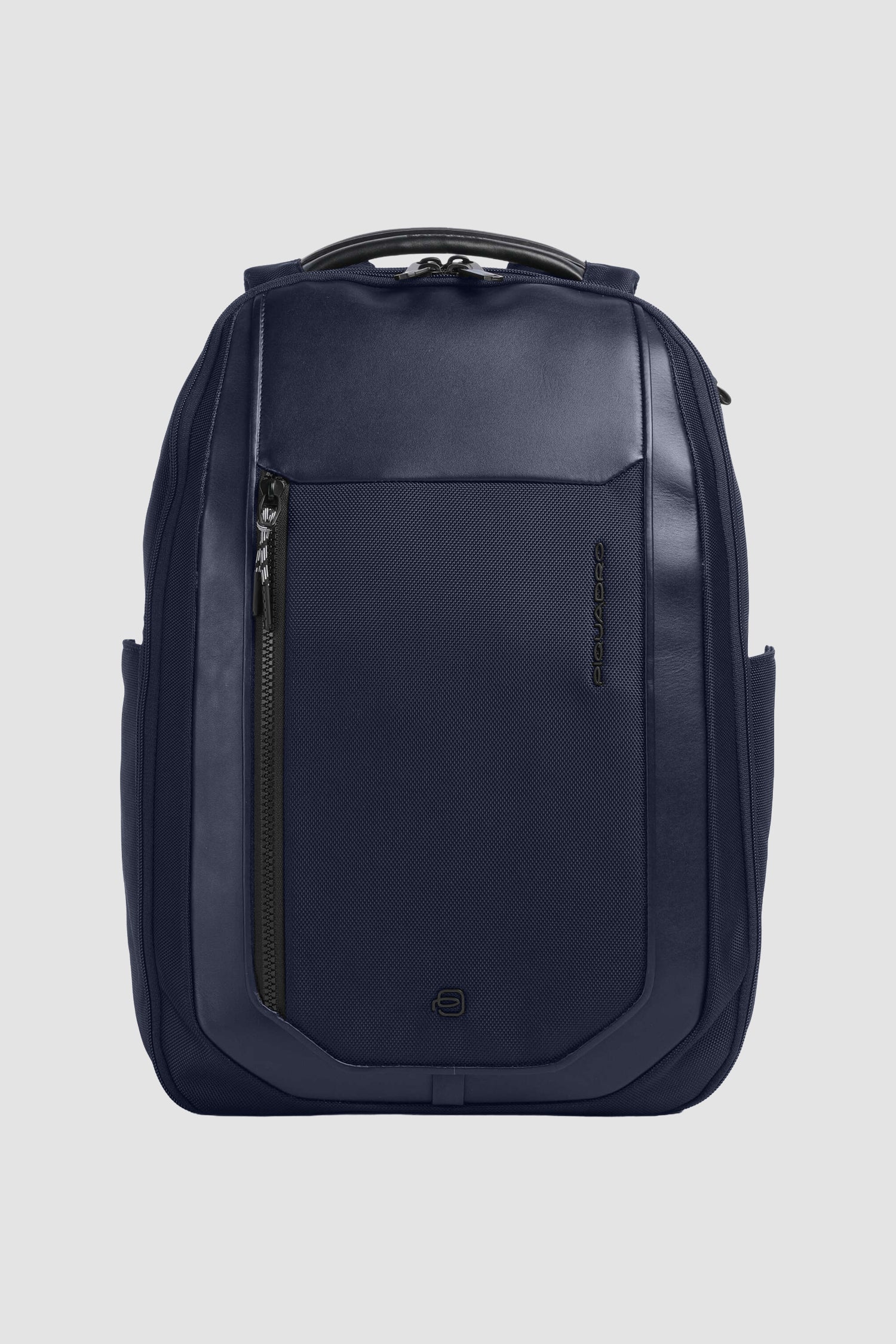 Sac à dos de voyage Piquadro pour ordinateur portable 15,6" en textile recyclé bleu marine