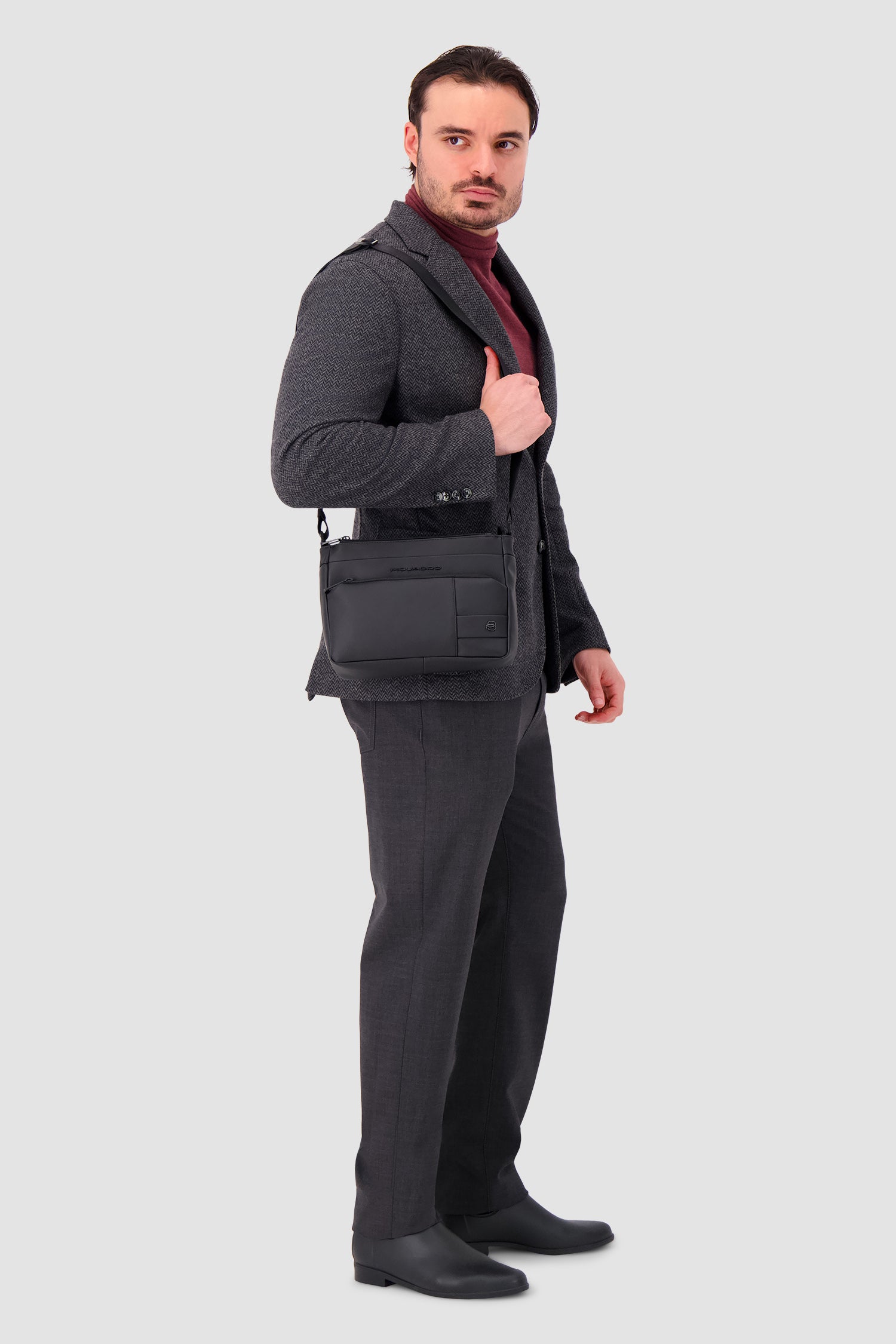 Piquadro Black Crossbody Bag