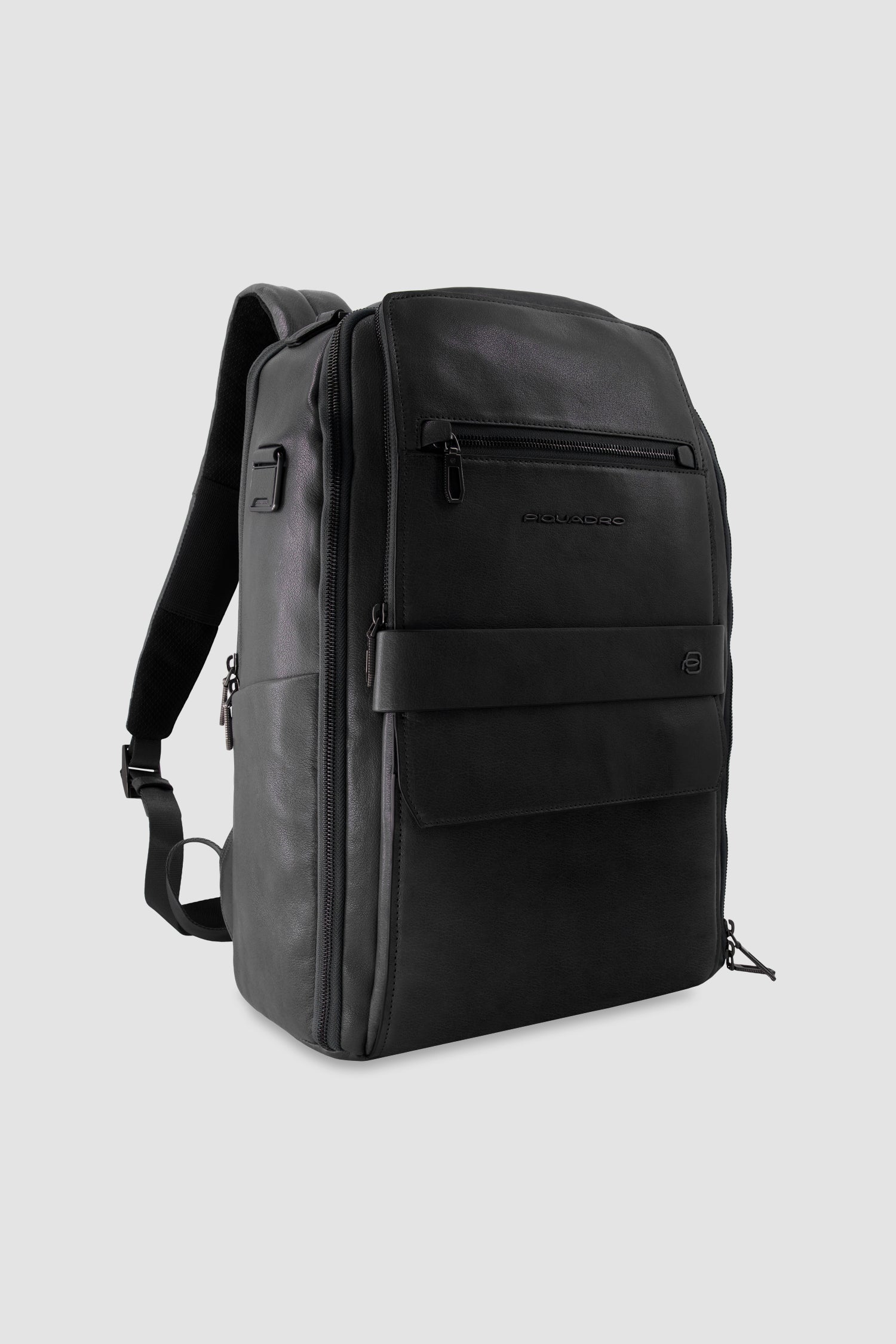 Sac à dos Piquadro noir pour ordinateur portable de voyage 15,6"