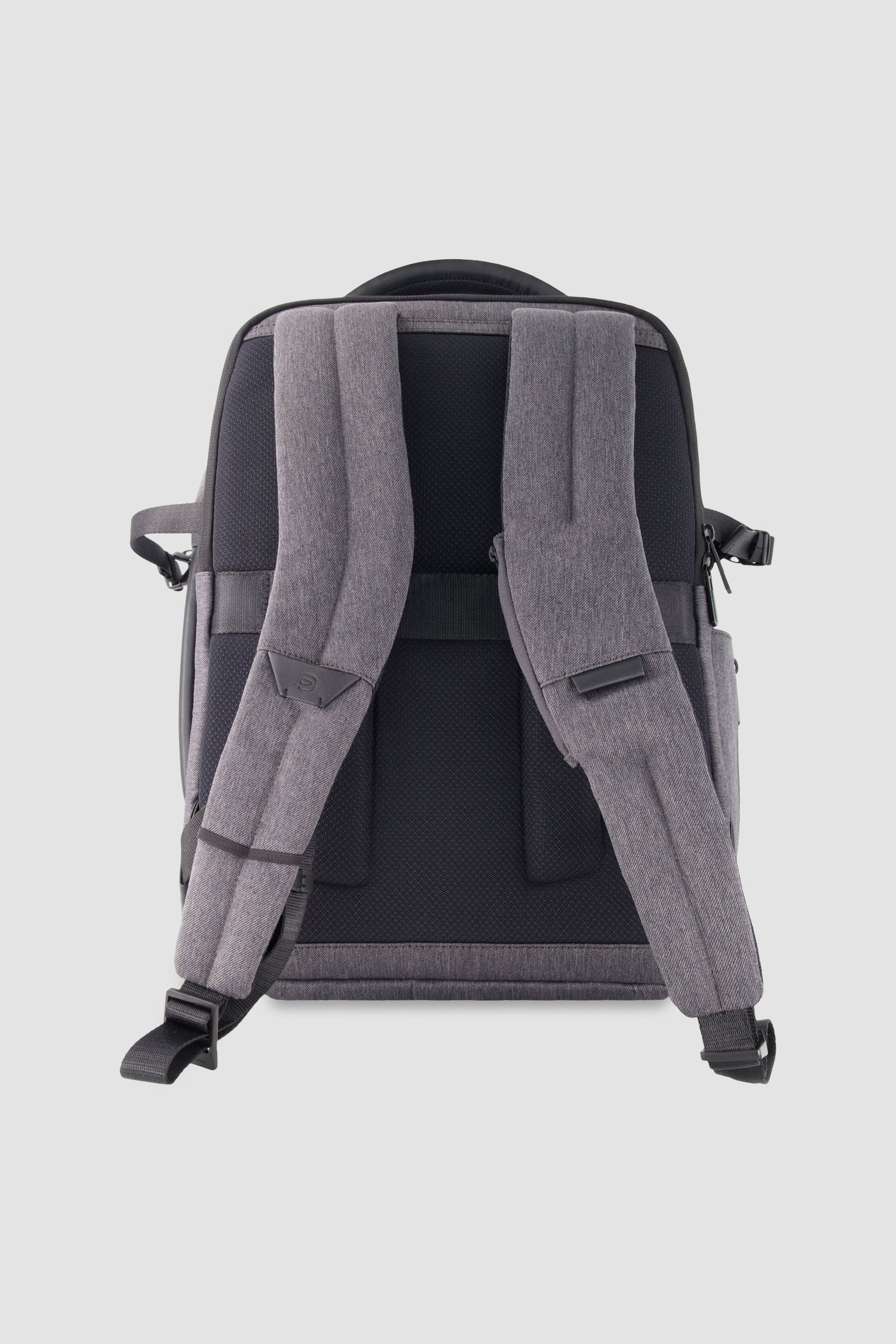 Piquadro Charcoal/Black Expandable Travel Laptop Backpack 15.6"