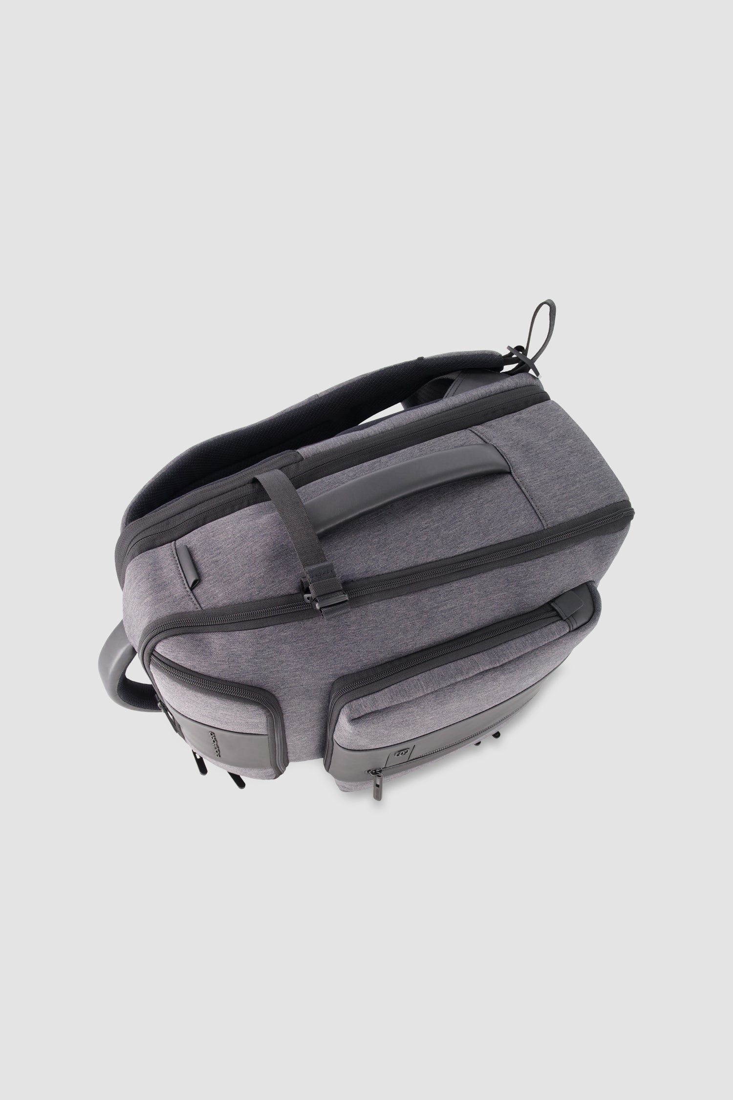 Piquadro Charcoal/Black Expandable Travel Laptop Backpack 15.6"