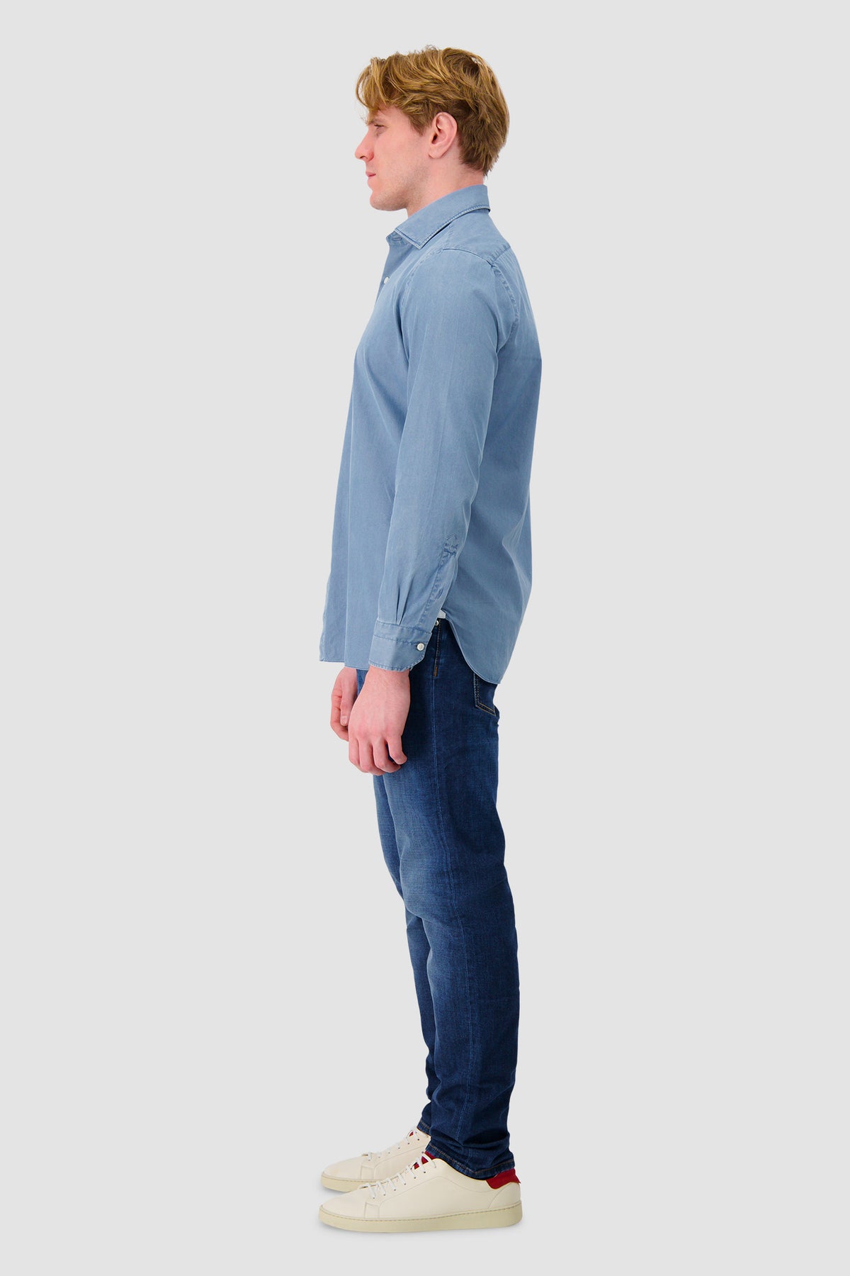 Luigi Borelli Light Blue Denim Shirt