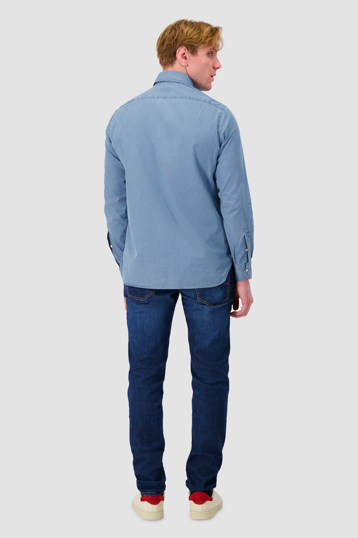 Luigi Borelli Light Blue Denim Shirt
