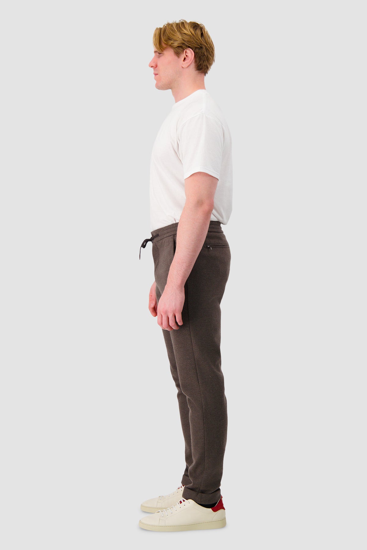 Marco Pescarolo Taupe Drawstring Trousers