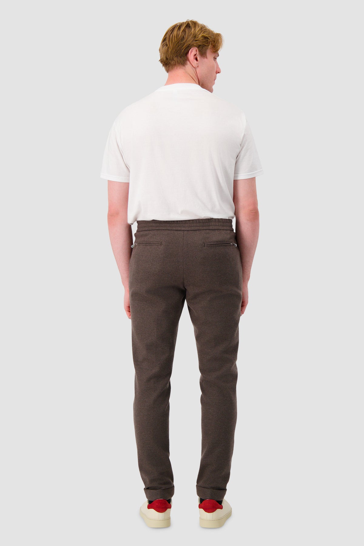 Marco Pescarolo Taupe Drawstring Trousers