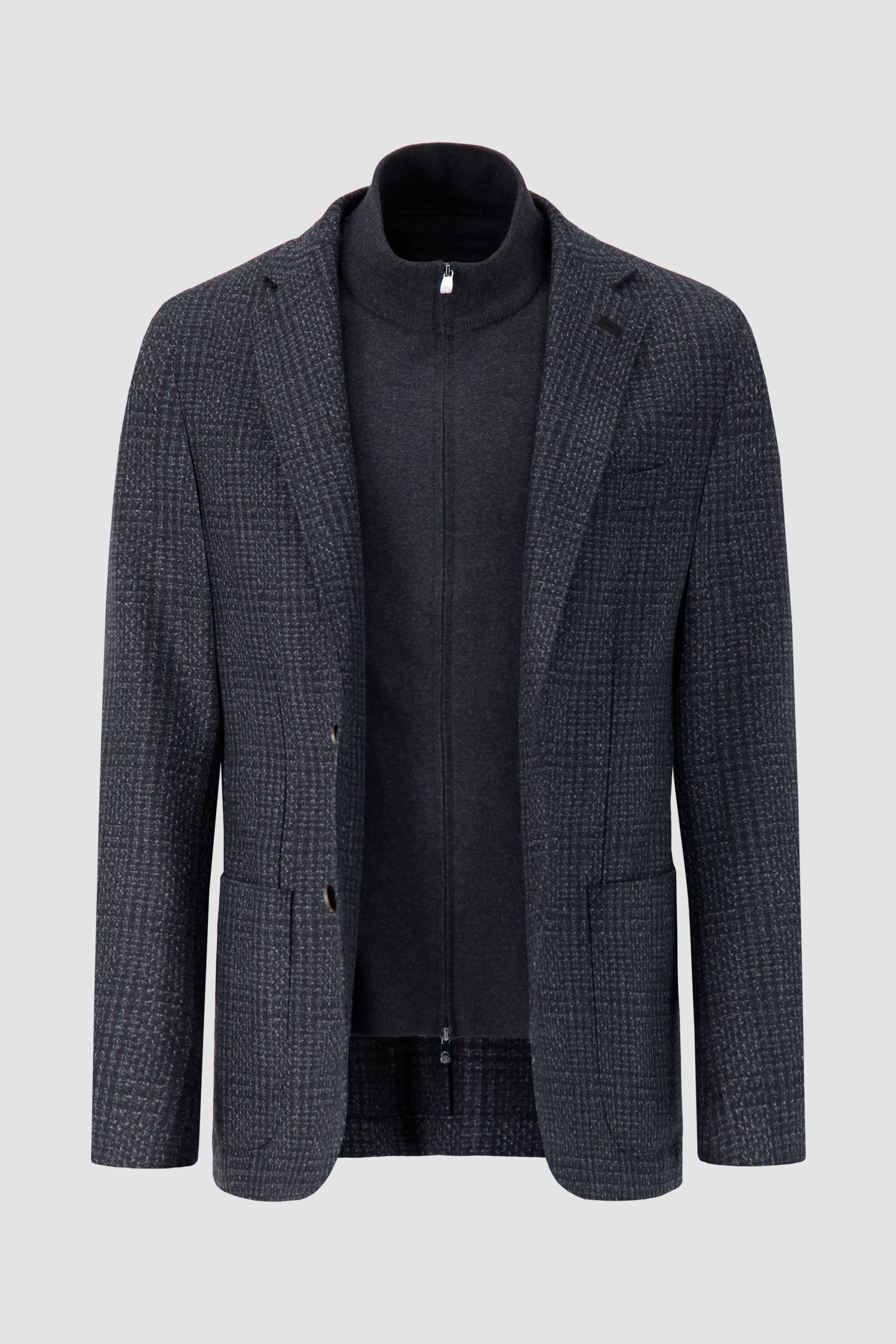 Corneliani Wool Jacket with knit insert