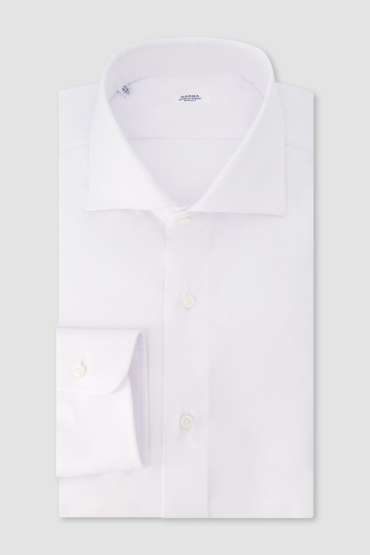 Barba Napoli White Cotton Shirt