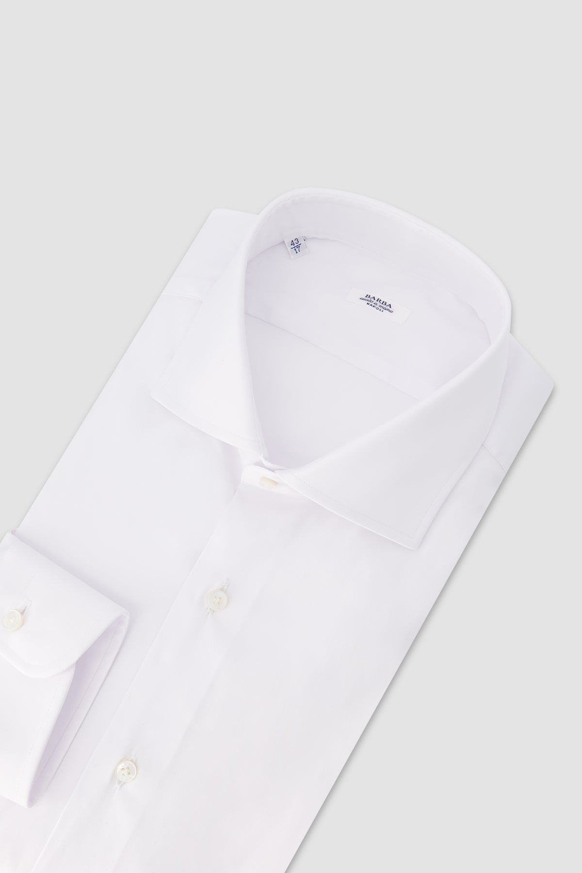 Barba Napoli White Cotton Shirt