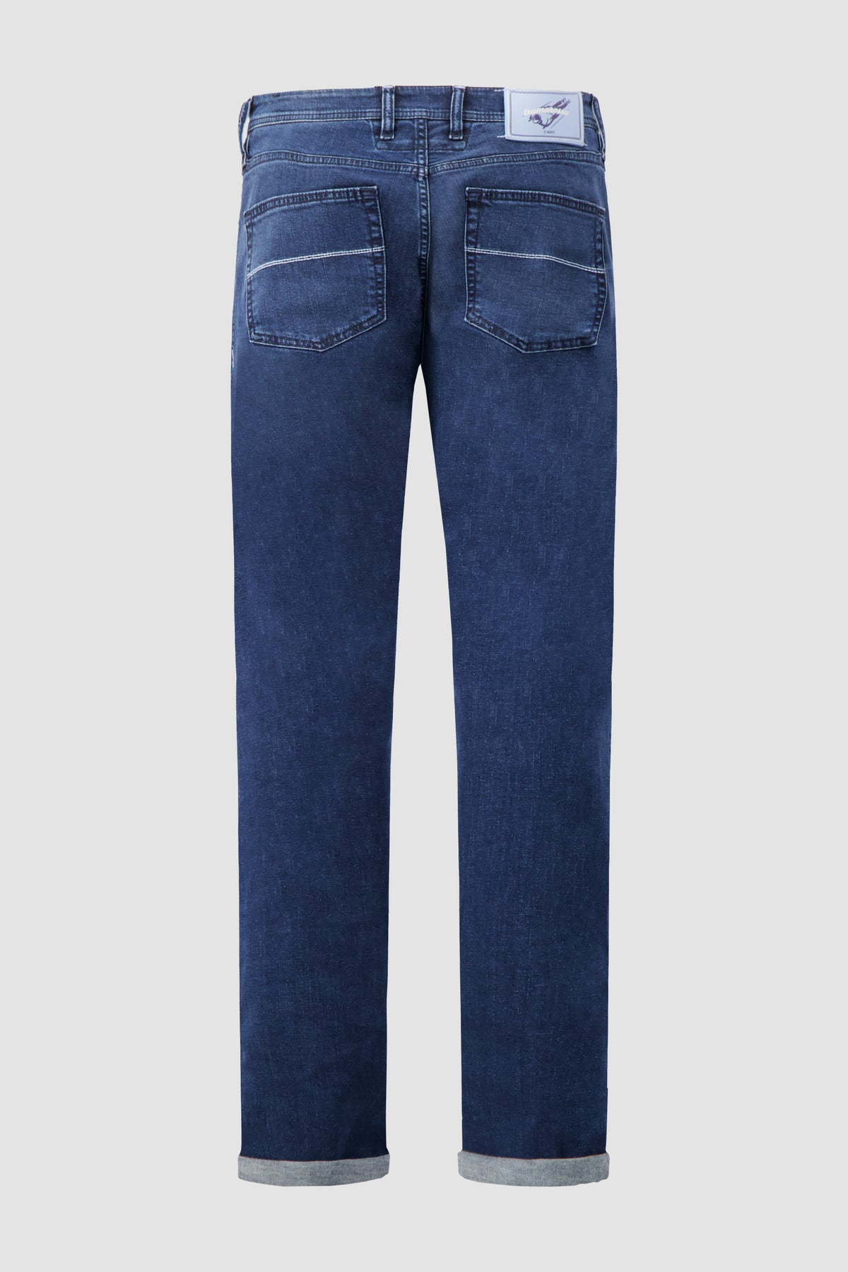 Tramarossa Michelangelo Blue Cotton Stretch Textured Jeans