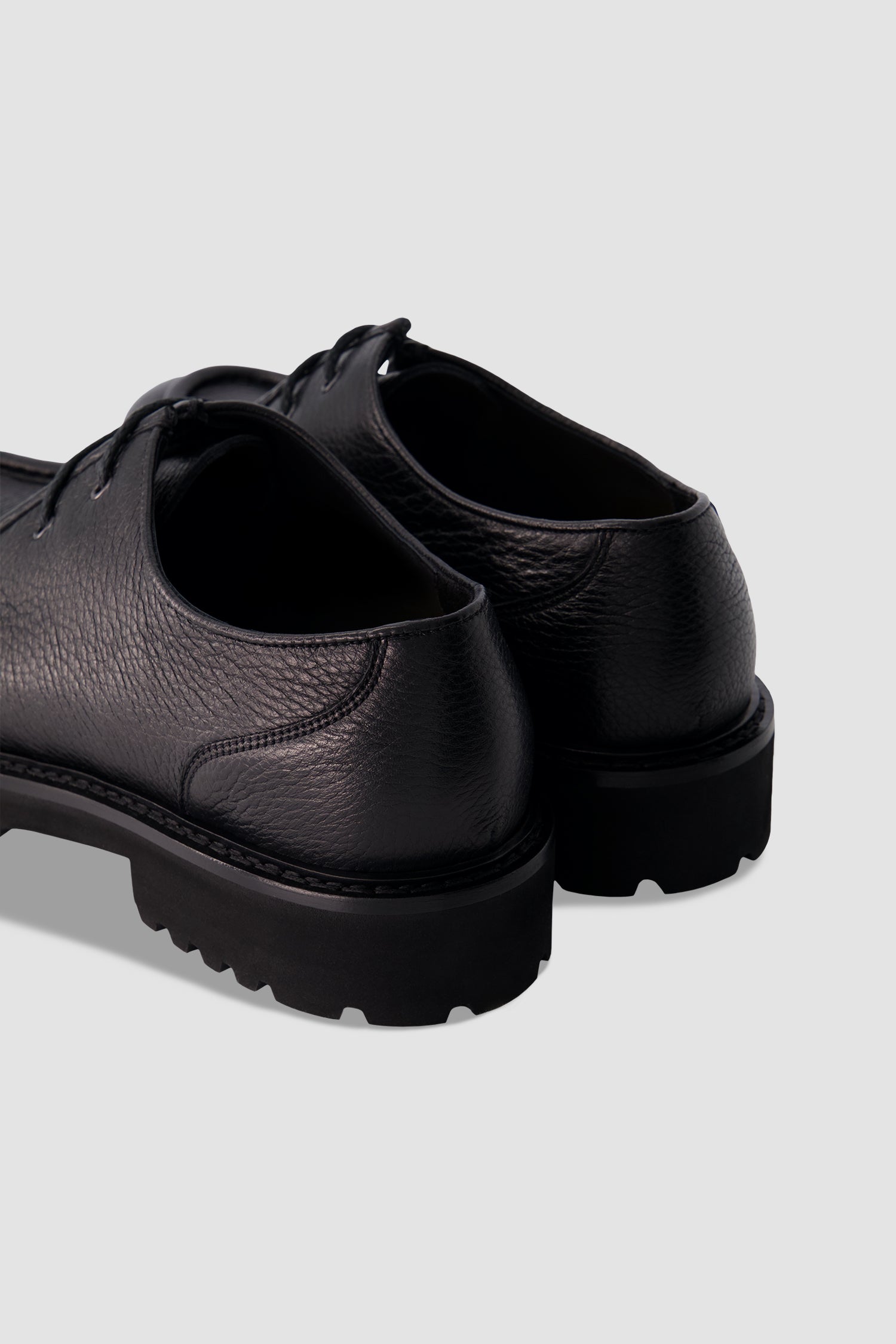 Ducal's Black Leather Loafers