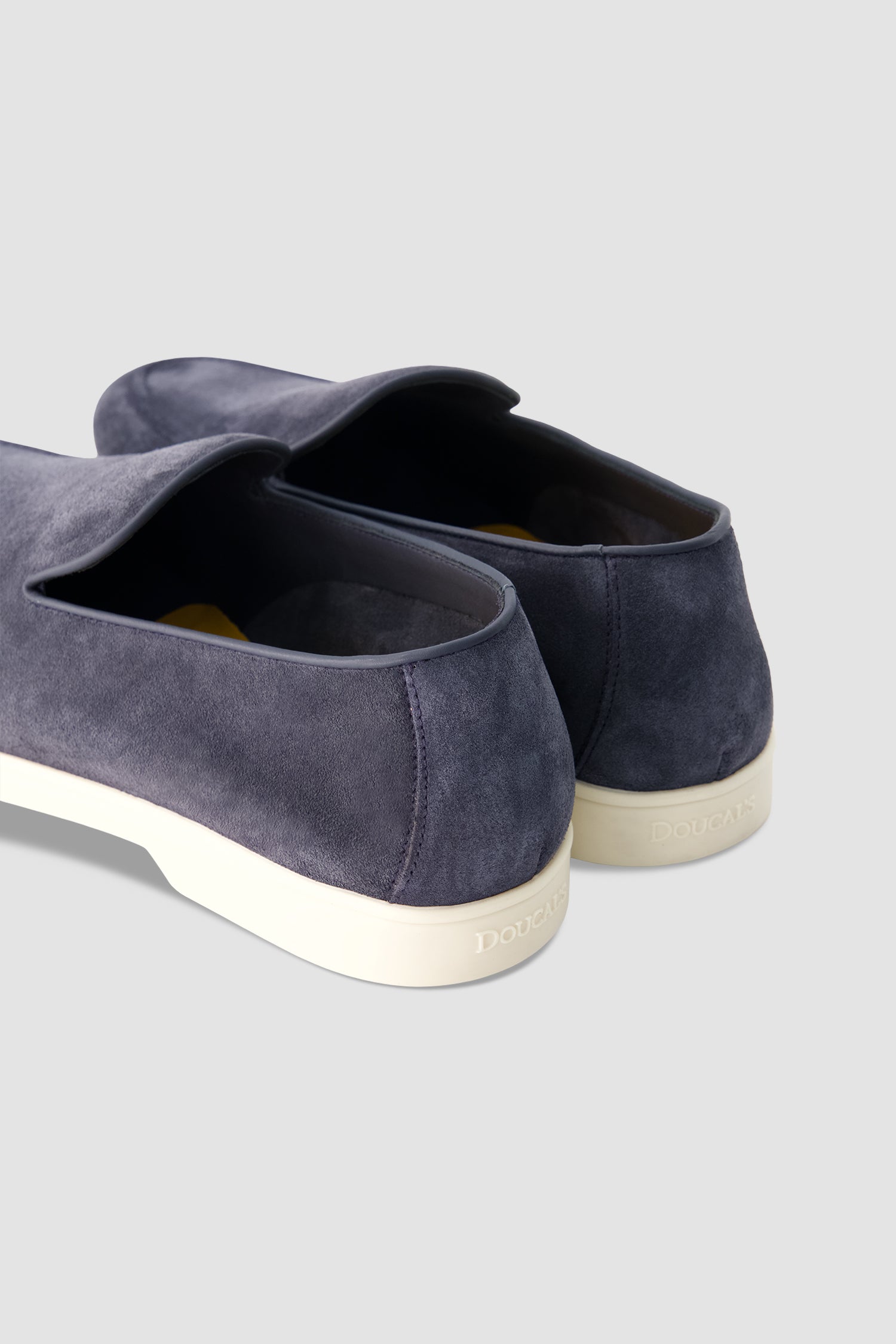 Ducal's Navy Suede Slip-On Sneakers