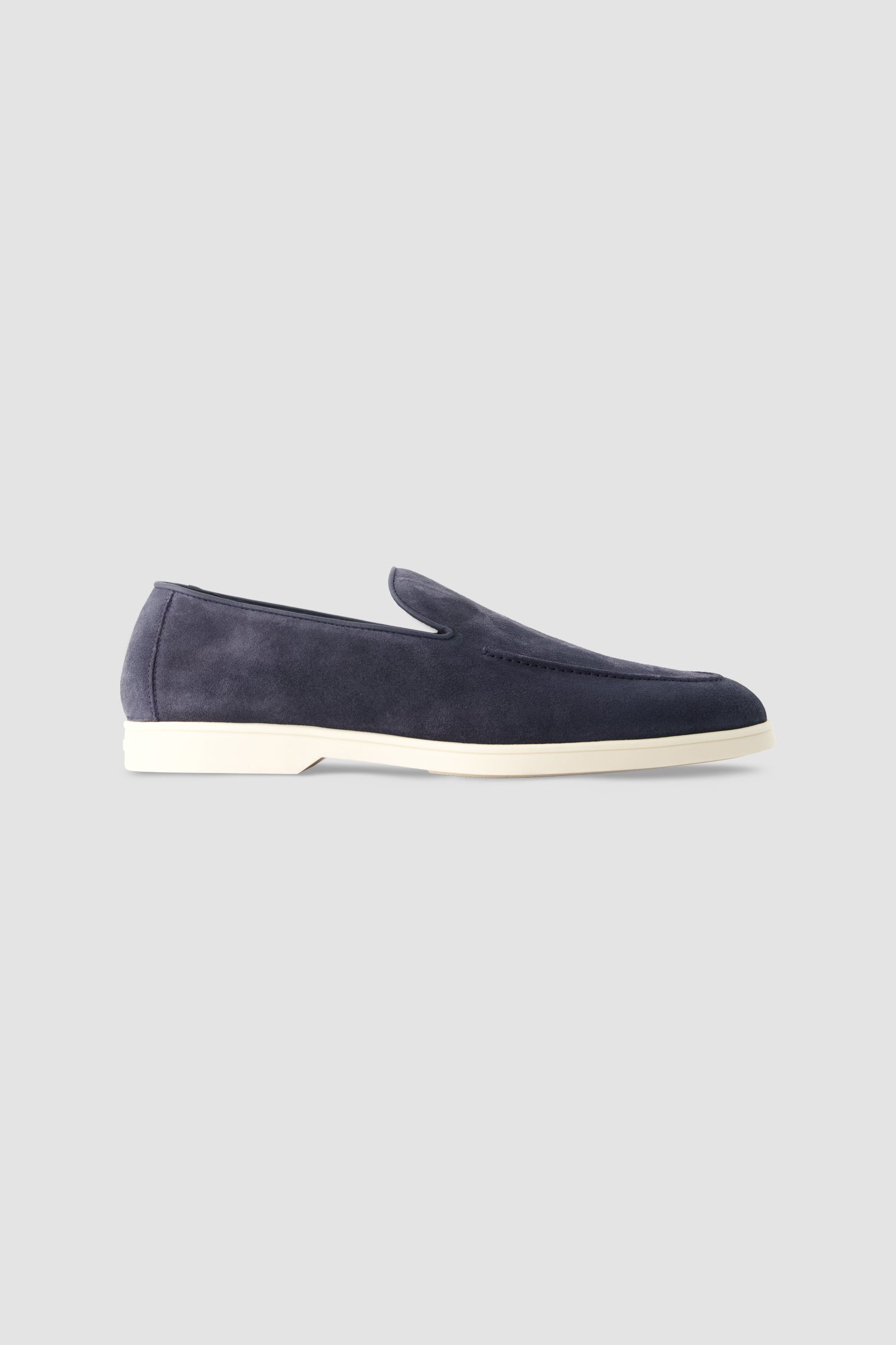 Ducal's Navy Suede Slip-On Sneakers