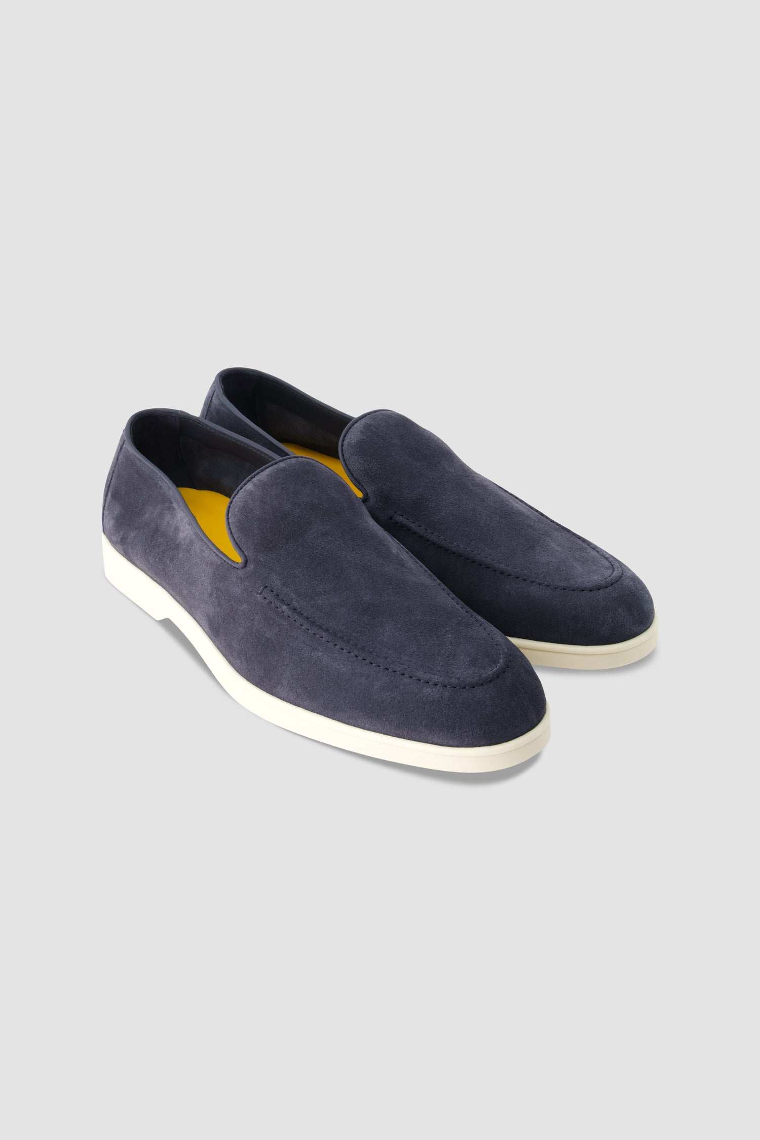 Ducal's Navy Suede Slip-On Sneakers
