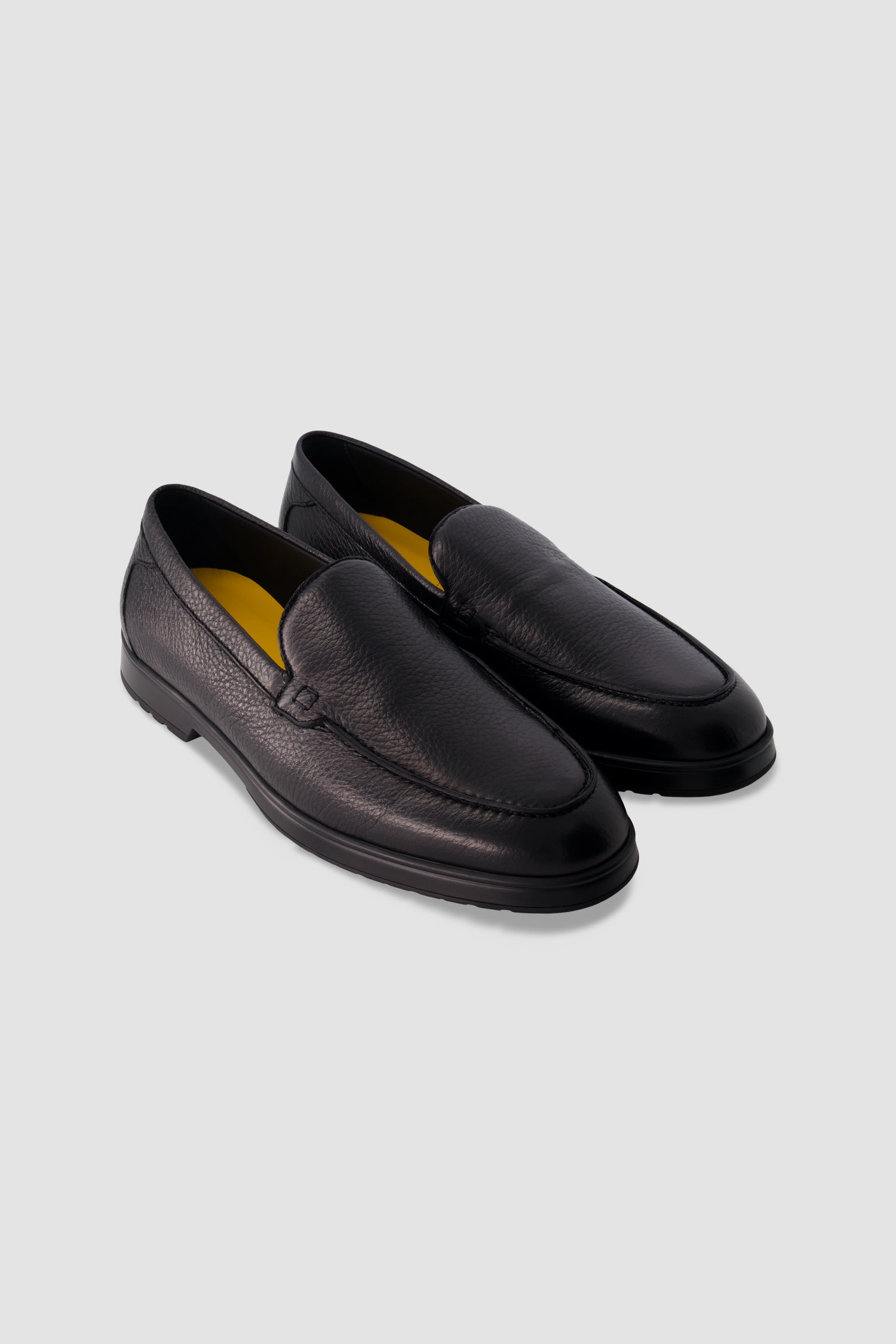 Ducal's Navy Leather Loafers