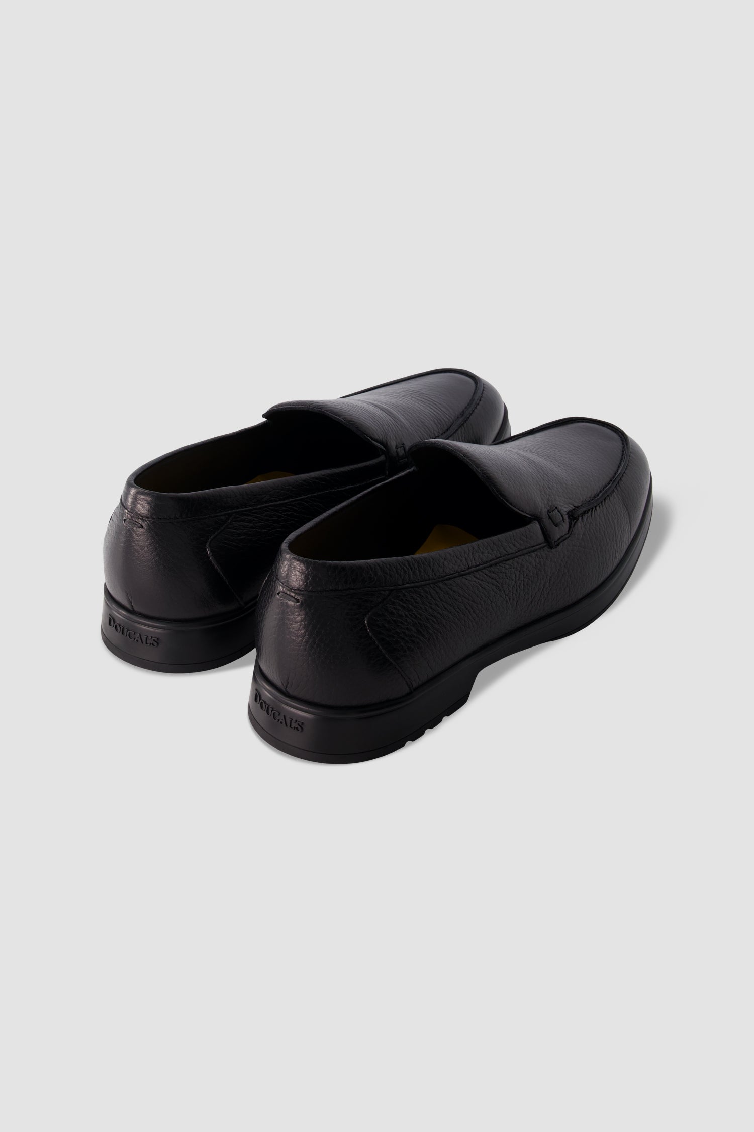 Ducal's Navy Leather Loafers