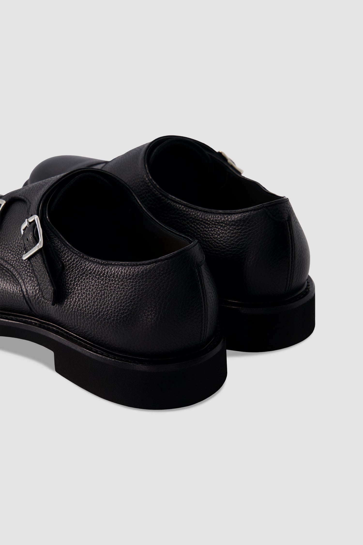 Ducal's Navy Strapped Leather Loafers