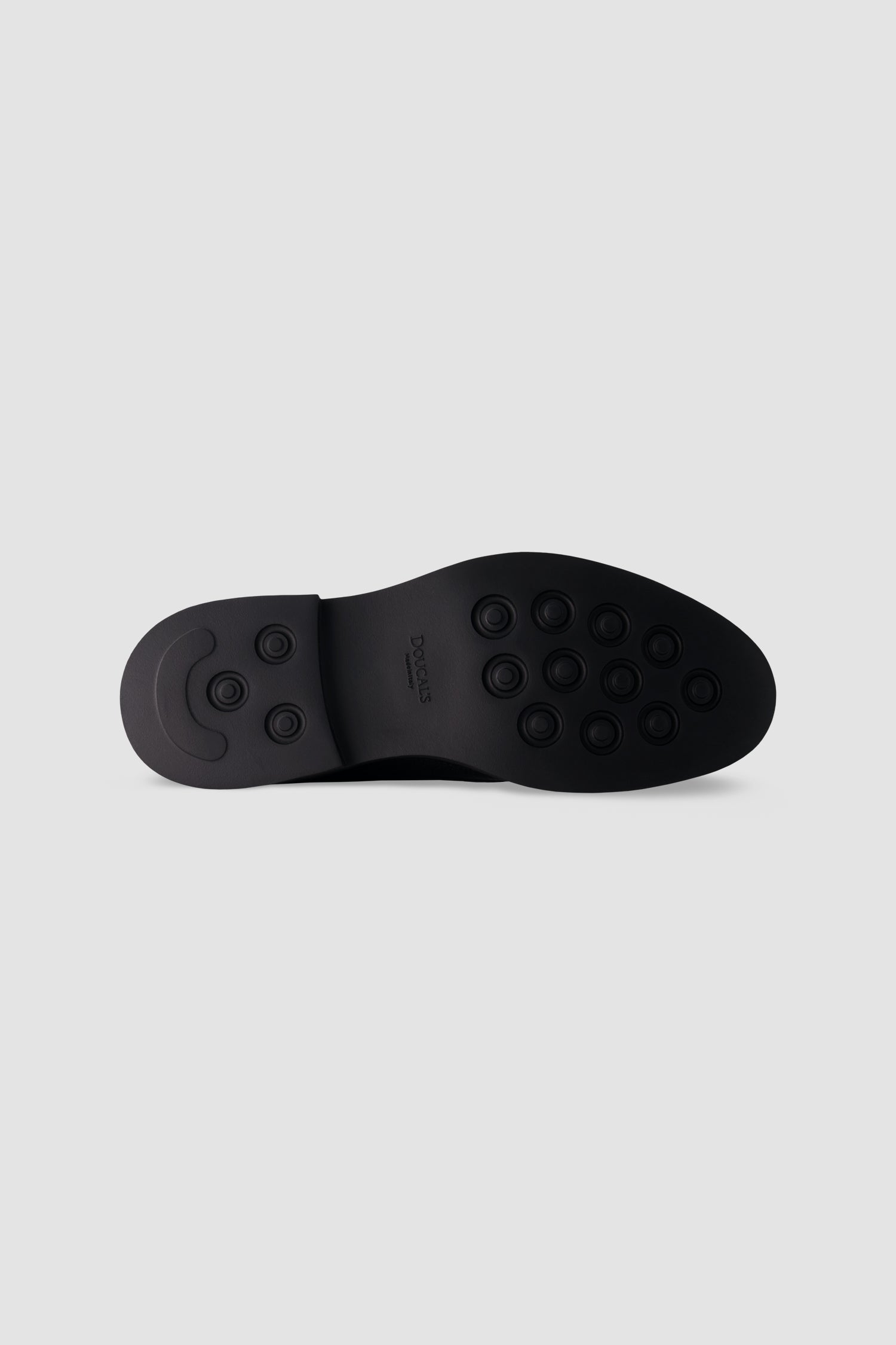 Ducal's Navy Strapped Leather Loafers