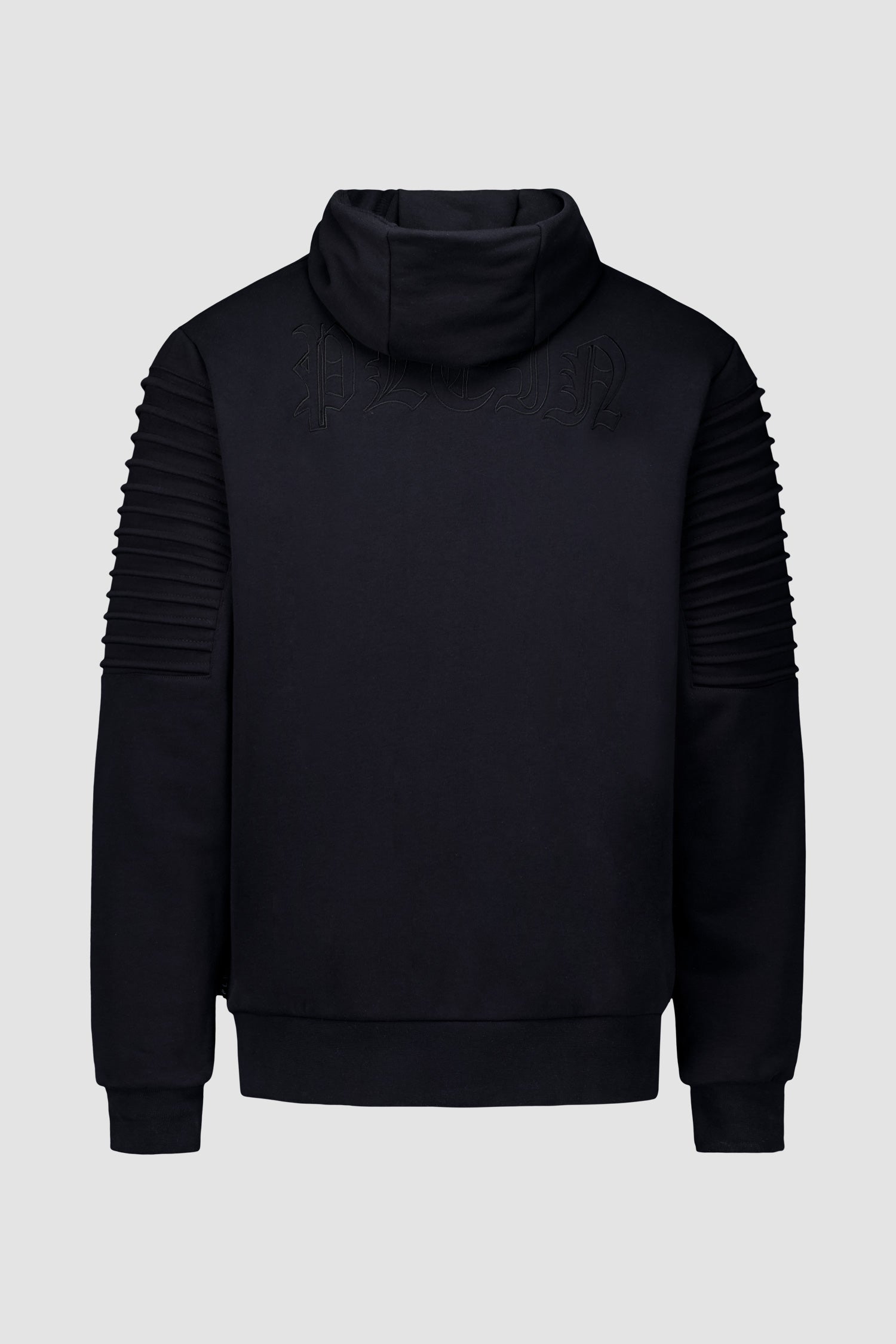 Philipp Plein Black Hoodie Sweatshirt Gothic Plein