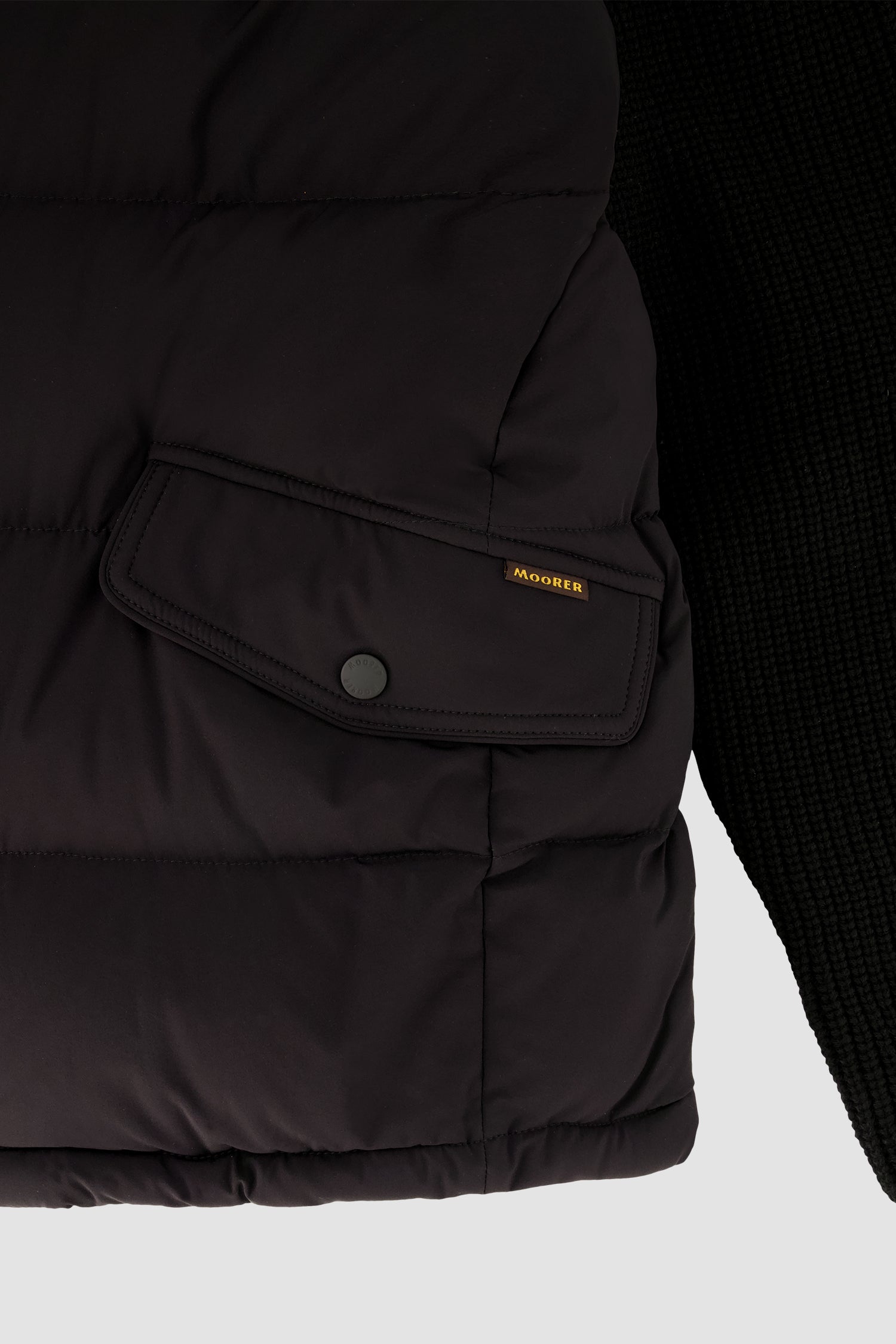 Moorer Black/Nero Detachable Sleeve FOSCOLO-KNM Jacket