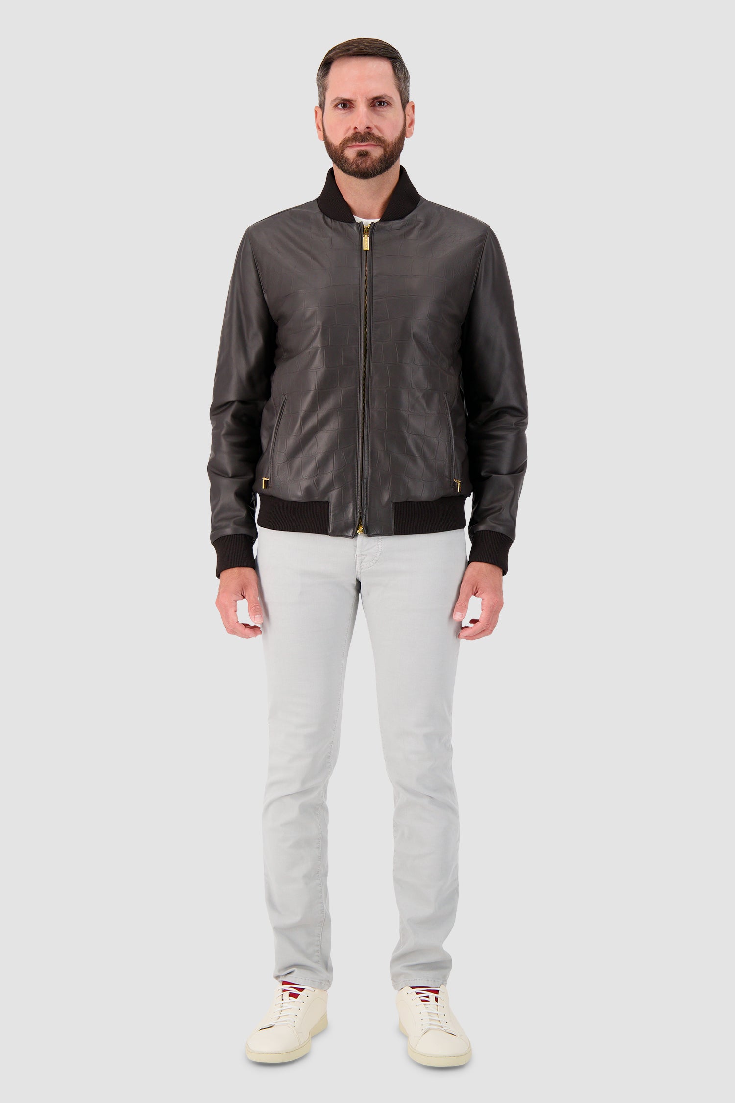 Blouson en cuir d'agneau Hettabretz